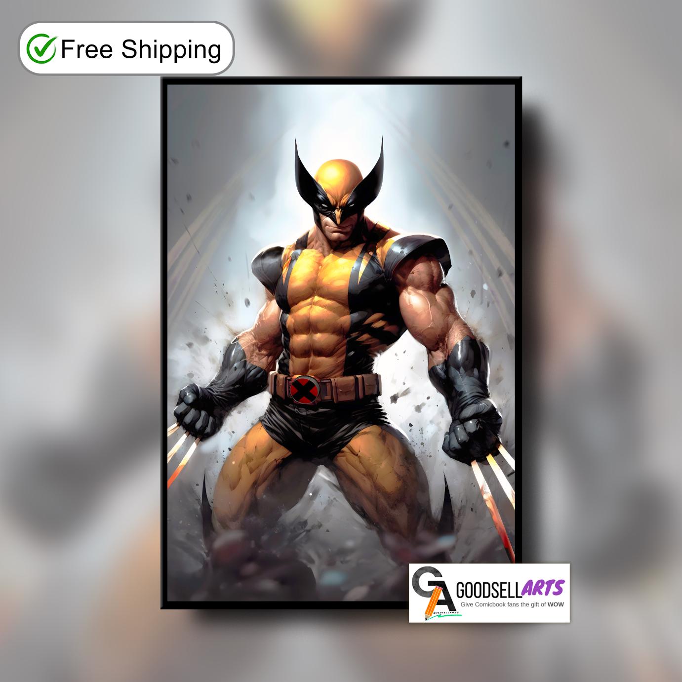 Wolverine X-Men Poster |  Logan art print | Marvel X-men wall art | Wolverine X-Men Gift | Geek Room Decor | Wolverine fan art | Superhero