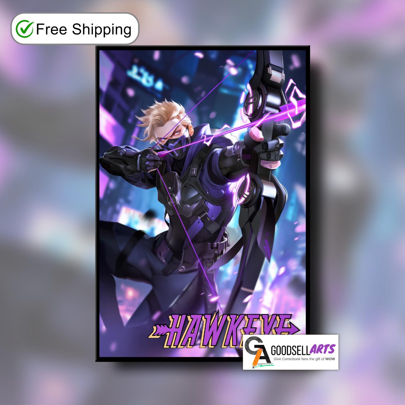 Hawkeye Poster | Marvel Rivals Poster | Video Game poster | Game room decor | Hawkeye Avengers poster | Clint Barton Hawkeye wall art