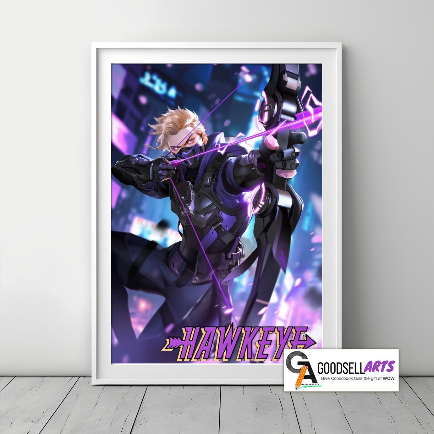 Hawkeye Poster | Marvel Rivals Poster | Video Game poster | Game room decor | Hawkeye Avengers poster | Clint Barton Hawkeye wall art