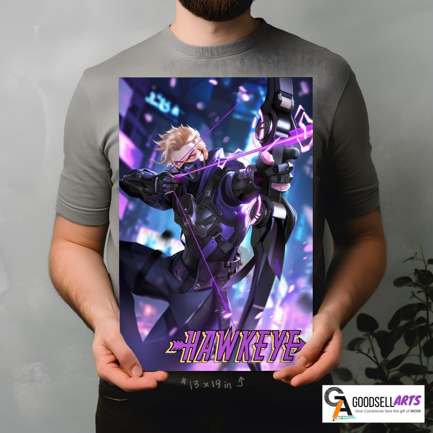 Hawkeye Poster | Marvel Rivals Poster | Video Game poster | Game room decor | Hawkeye Avengers poster | Clint Barton Hawkeye wall art