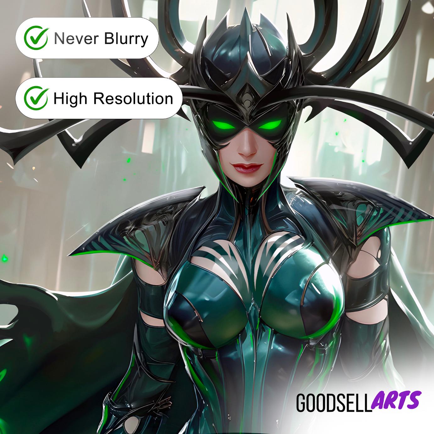 Hela Poster | Marvel Rivals Poster | Thor Hela art print | Hela Thor wall art | Game room decor | Video game poster | Goddess of Death