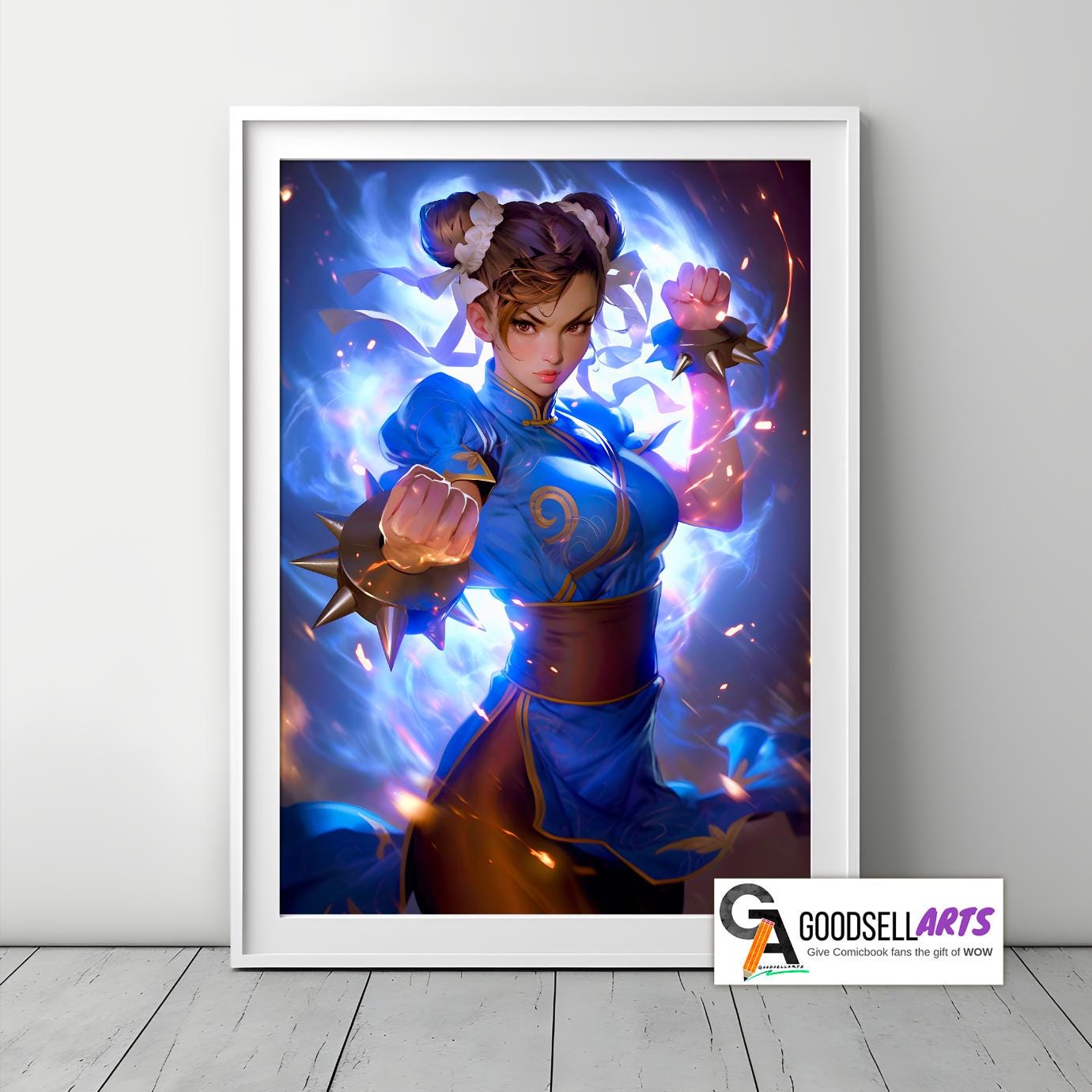 Chun-Li Street Fighter Poster| SF6 wall art video game decor, Retro arcade poster, Capcom Fighting game gift for gamers and arcade fans
