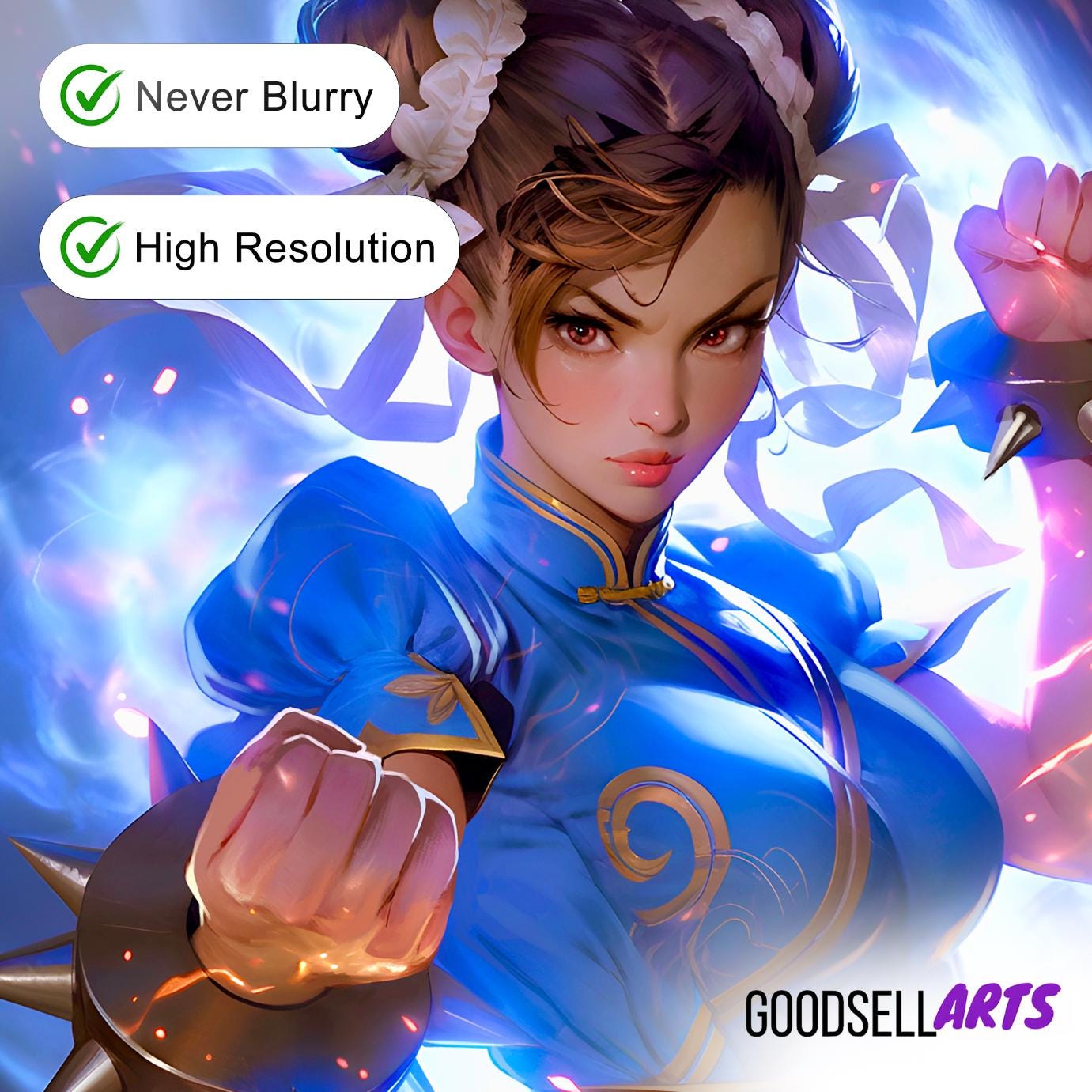 Chun-Li Street Fighter Poster| SF6 wall art video game decor, Retro arcade poster, Capcom Fighting game gift for gamers and arcade fans