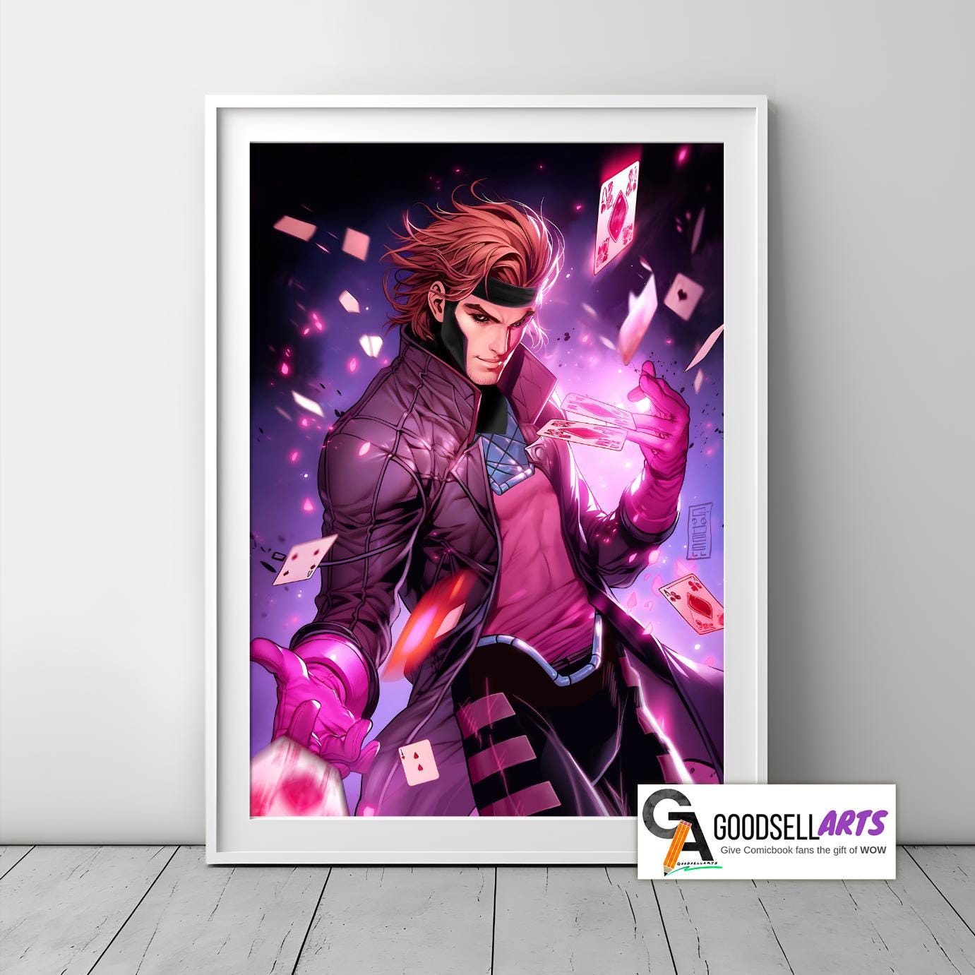 Gambit Poster | Gambit X-men Print | Marvel X-Men | Gambit Wall Art | Gambit X-men Gift | Remy Lebeau