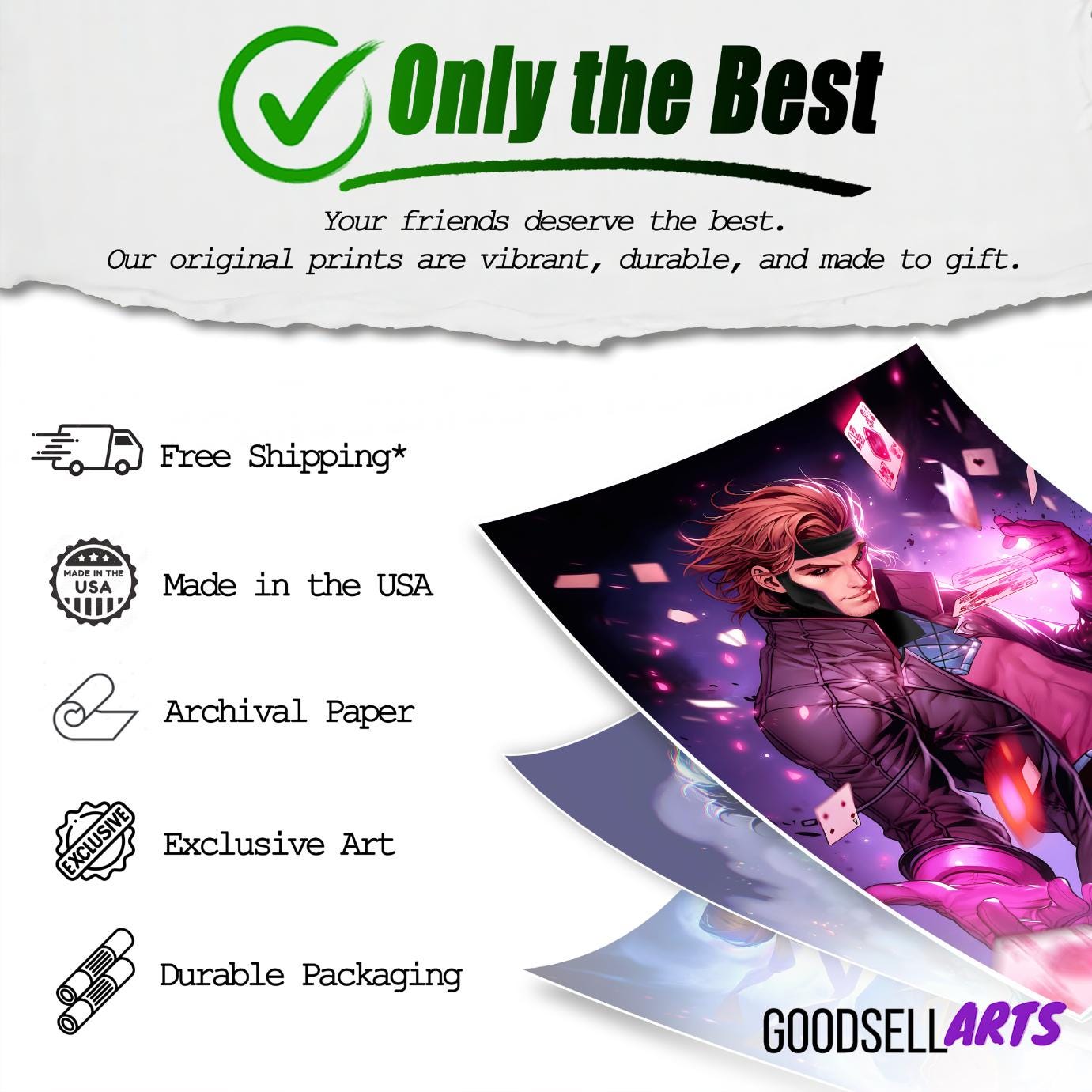 Gambit Poster | Gambit X-men Print | Marvel X-Men | Gambit Wall Art | Gambit X-men Gift | Remy Lebeau