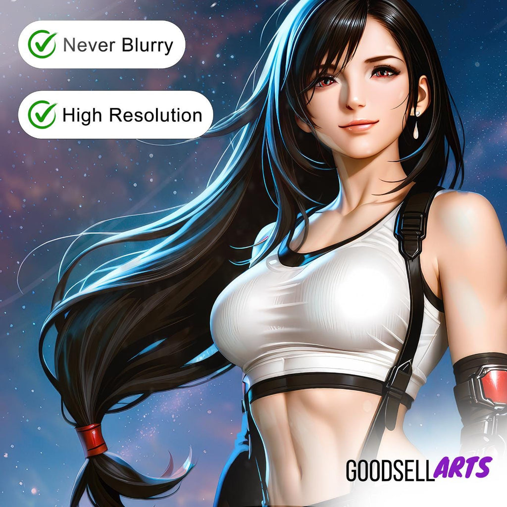 Tifa Final Fantasy 7 Poster | Poster | FF7 Rebirth| Gaming Decor | Gamer Gift | Video Game decor | Tifa Lockhart Art Print, Tifa fan gift