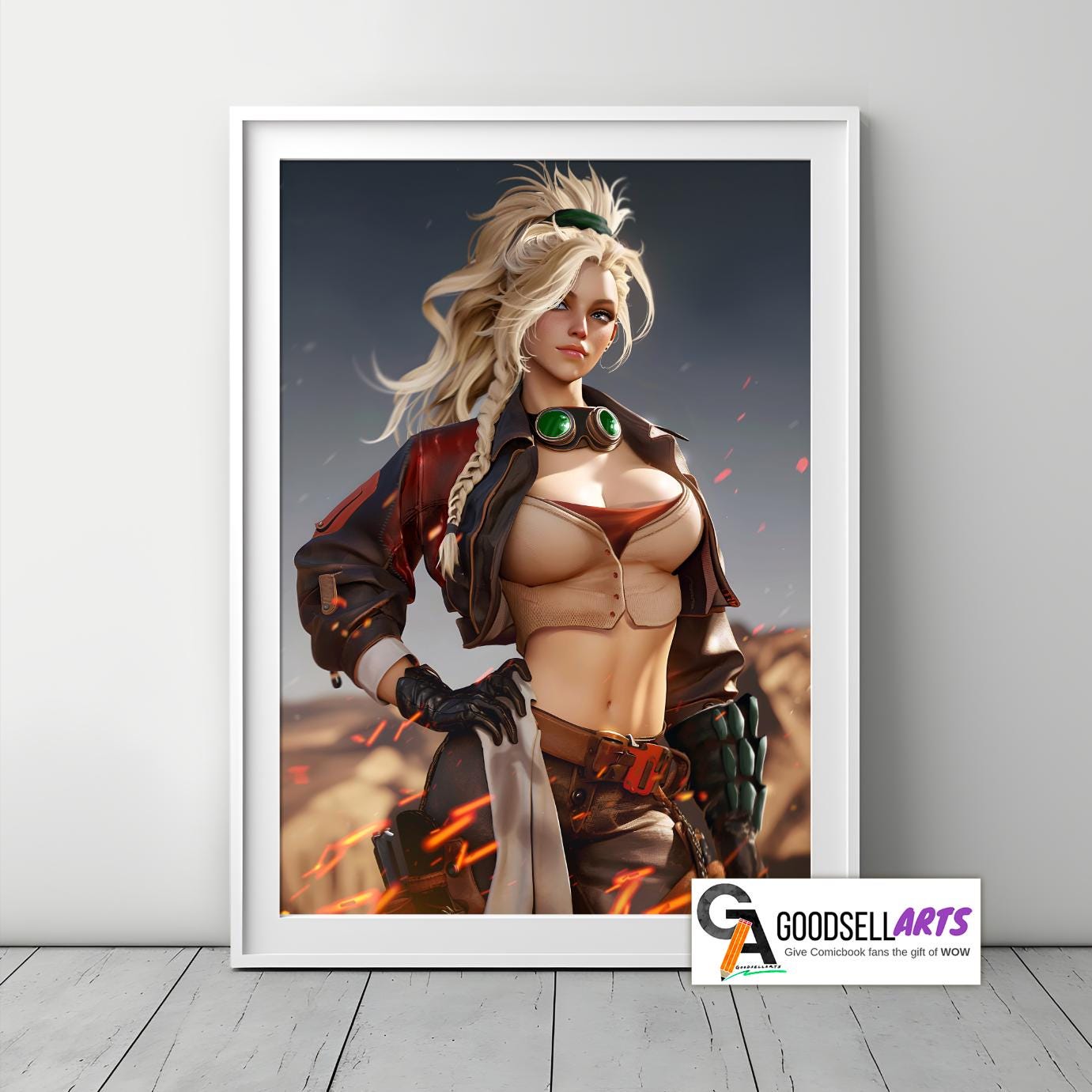 Gemma Monster Hunter Wilds Poster | Video Game Poster | Video Game Art | Little Miss Forge | Game room decor | Gemma Smithy MH Wilds print