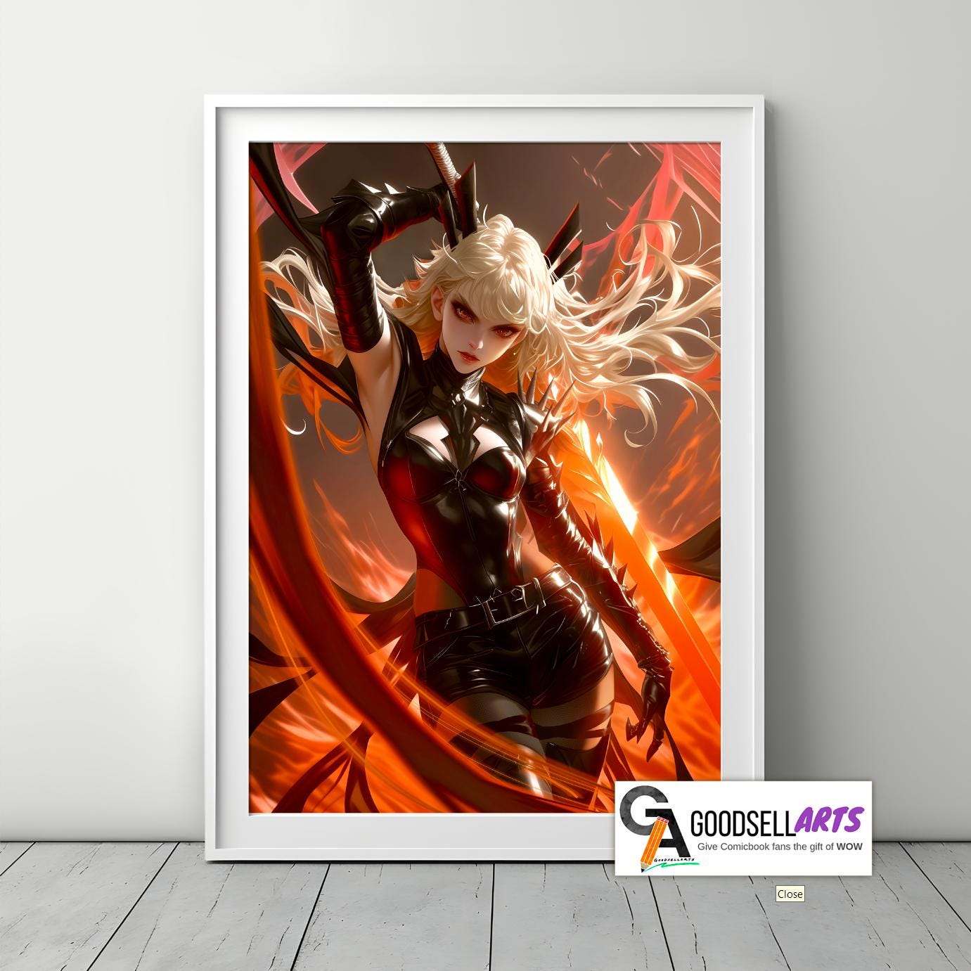 Magik Marvel Rivals Poster print, Magik X-Men wall art, Comic book decor, Superhero wall art, Ilyana Rasputin, Marvel gift for X-men fans