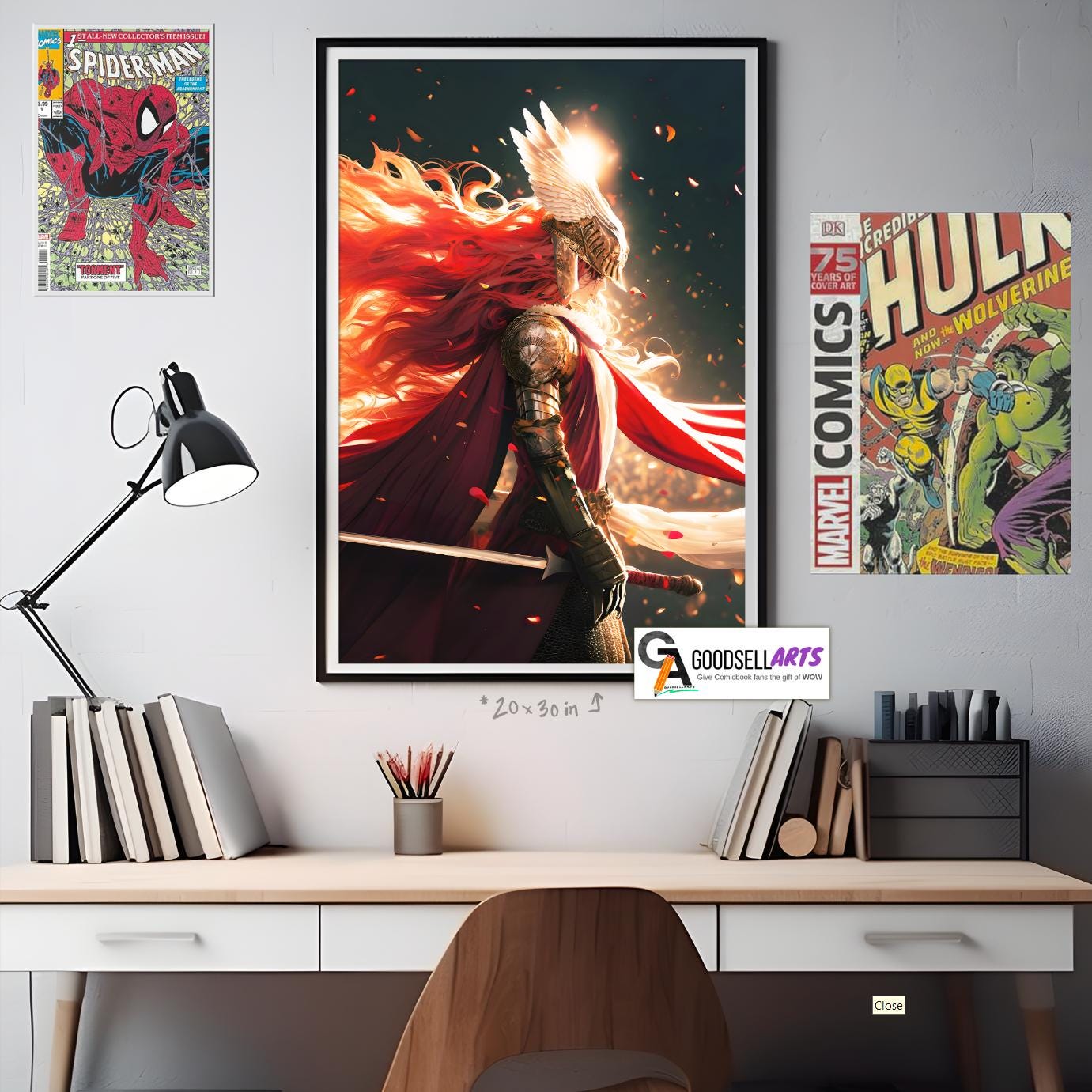 Malenia Elden Ring Poster |  Video game poster | Gaming Poster | Elden ring print | Malenia blade of Miquella | Game room decor
