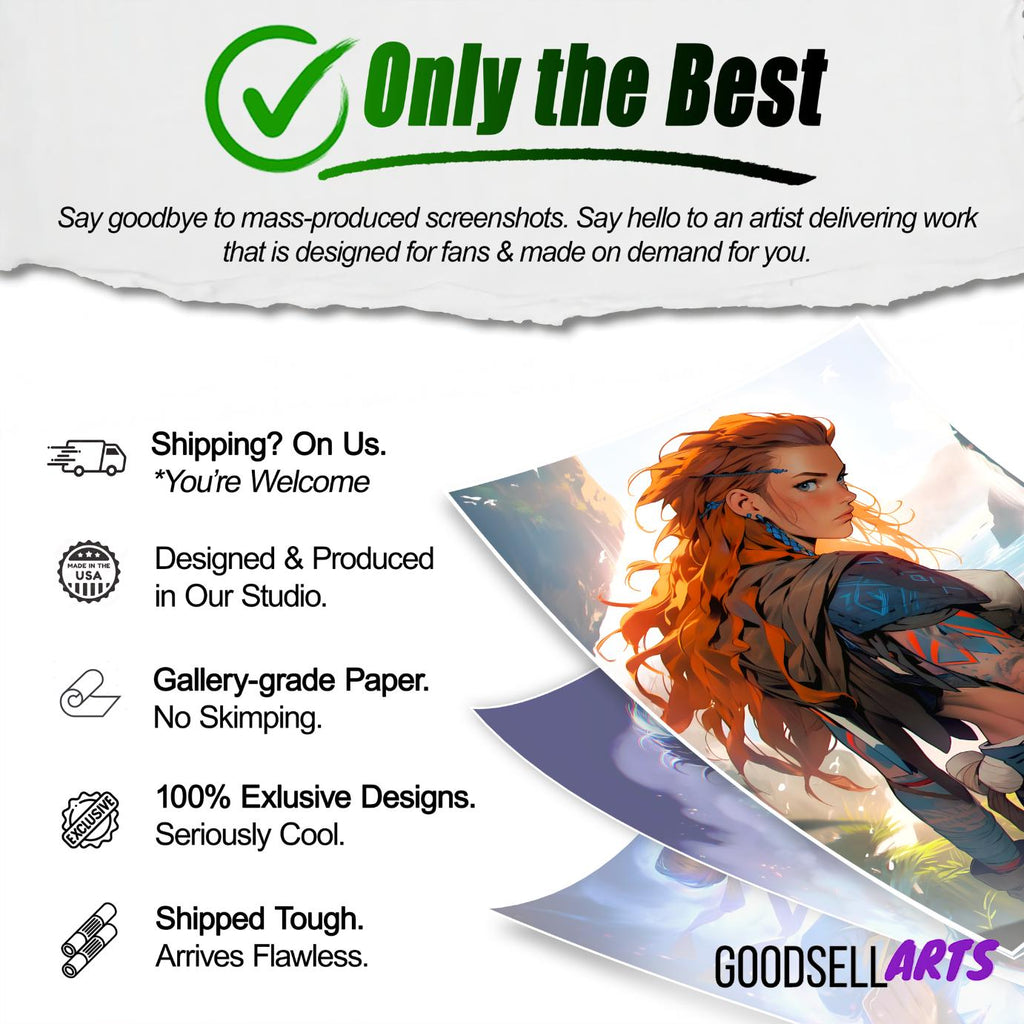 Aloy Poster | Horizon Zero Dawn Poster | Gaming Decor | Forbidden West Poster | Video game poster | Gaming gift | Aloy art print