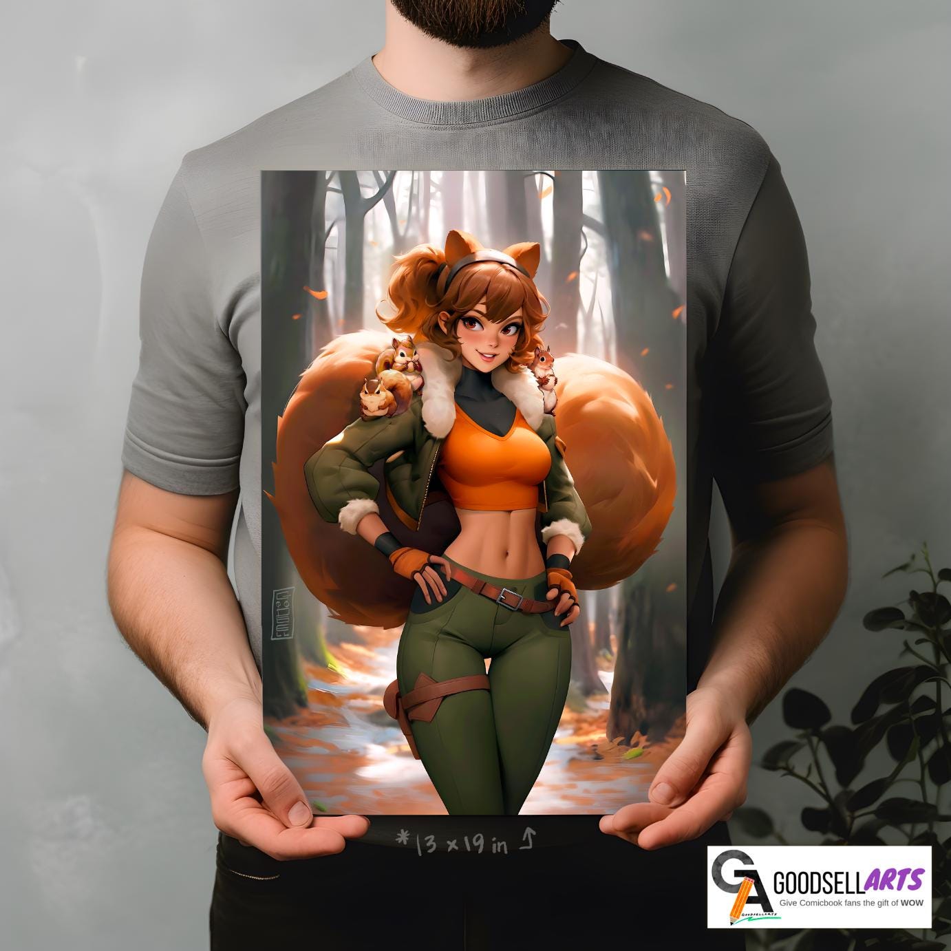 Squirrel Girl Poster Print, Marvel Rivals wall art, Superhero Video Game poster | Gamer room decor, Marvel wall art, squirrel girl gift