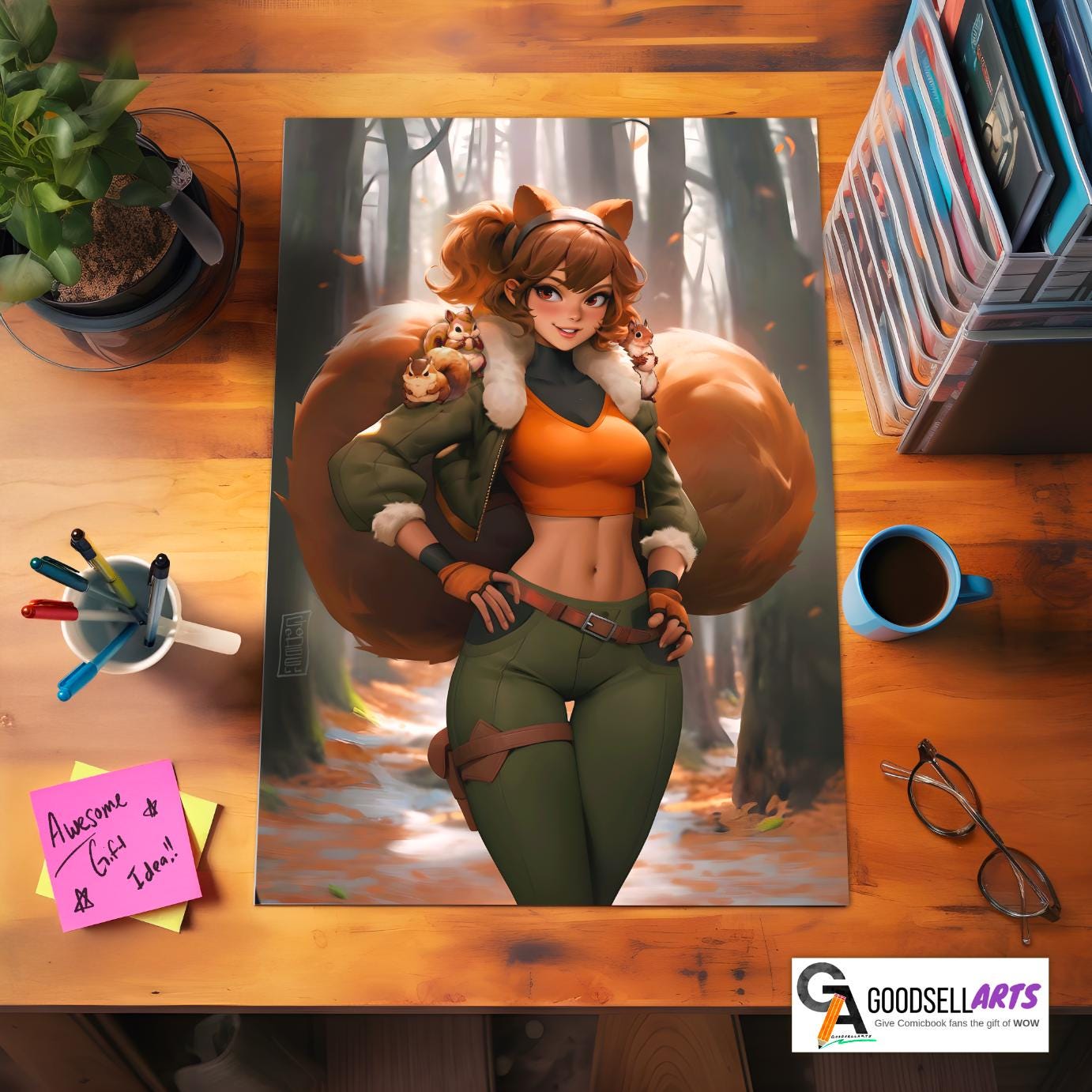 Squirrel Girl Poster Print, Marvel Rivals wall art, Superhero Video Game poster | Gamer room decor, Marvel wall art, squirrel girl gift