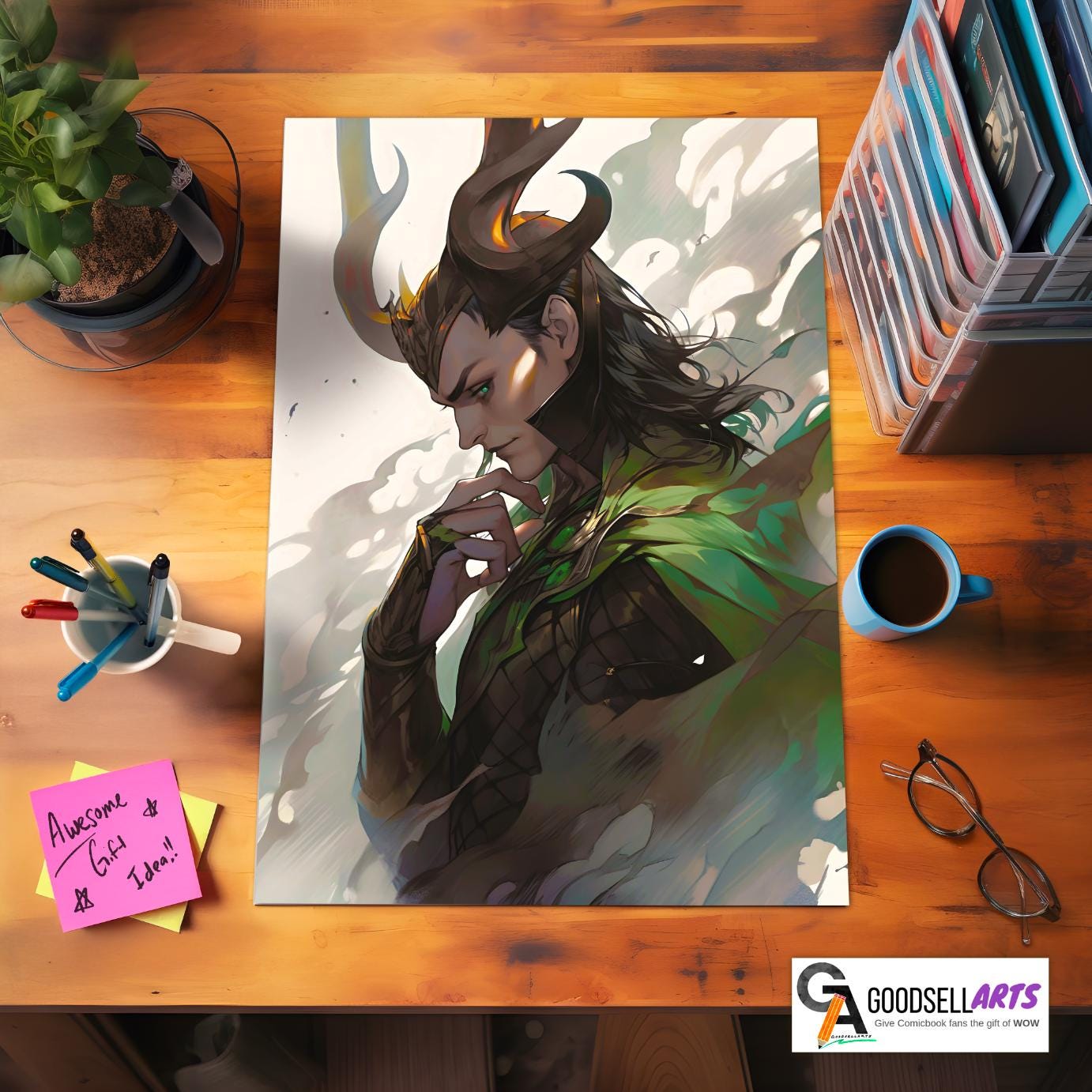 Loki Poster Print | Marvel Loki Art Print | Avengers Poster Loki fan art | Loki Odinson | Loki MCU | Marvel poster gift | Geek room decor
