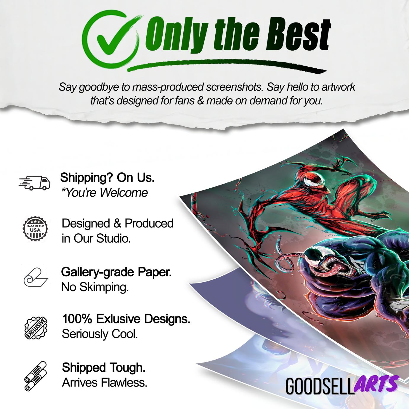 Venom and Carnage Poster | Venom print | Carnage print | Marvel Venom Wall art | Venom Gift | Spider-man Venom poster | Geek Room Decor