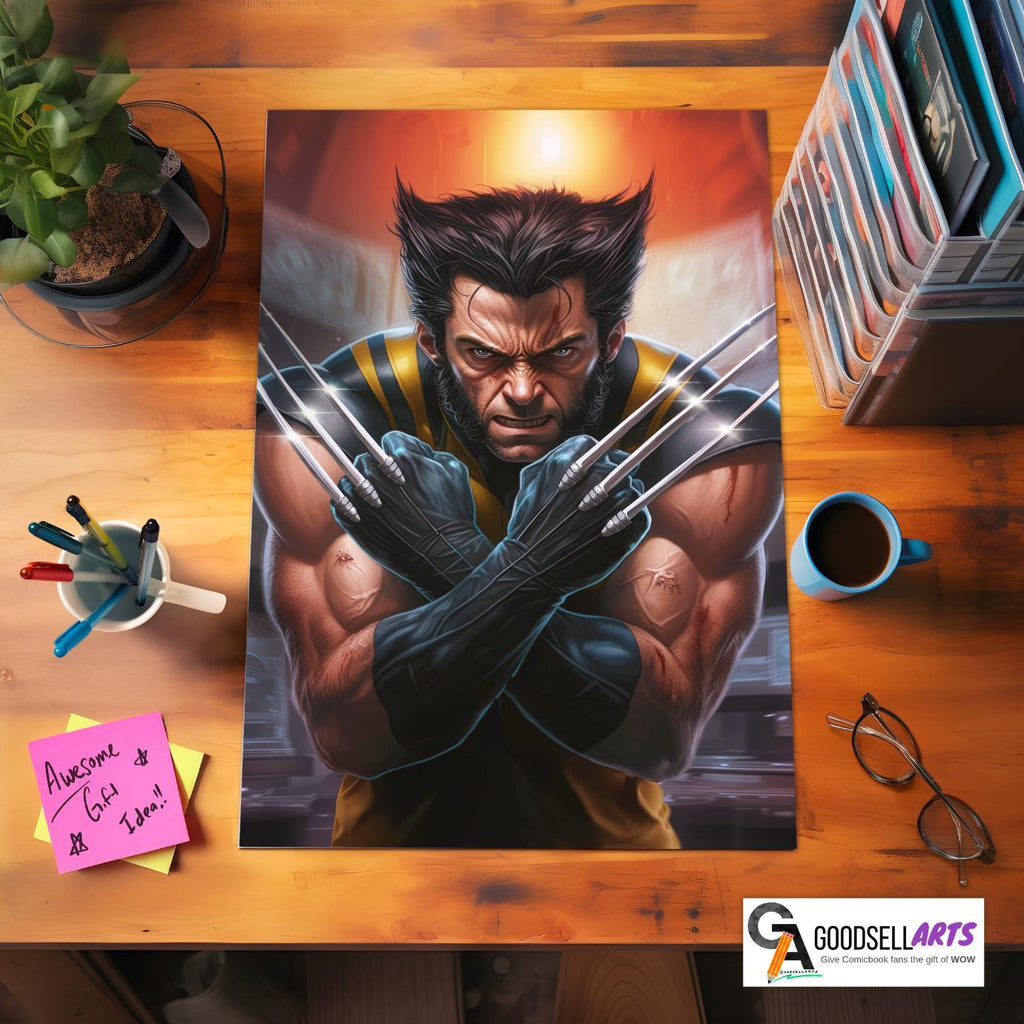 Wolverine Logan Poster Print| Logan art print | Marvel X-men wall art | Hugh Jackman poster | Game Room Decor | Wolverine fan gift