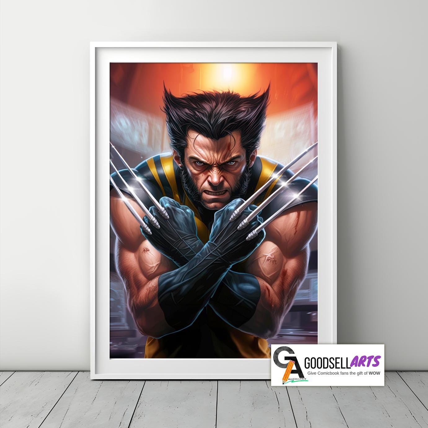Wolverine Logan Poster Print| Logan art print | Marvel X-men wall art | Hugh Jackman poster | Game Room Decor | Wolverine fan gift