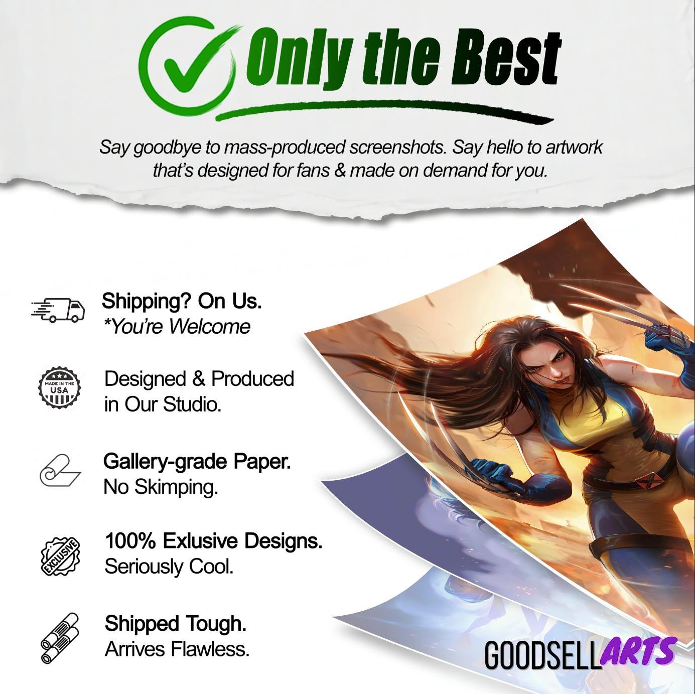 X-23 X-Men Poster, Female wolverine art print, Marvel Logan wall art, Wolverine X-Men Gift,  Geek Room Decor,  Laura Kinney X-23 fan art
