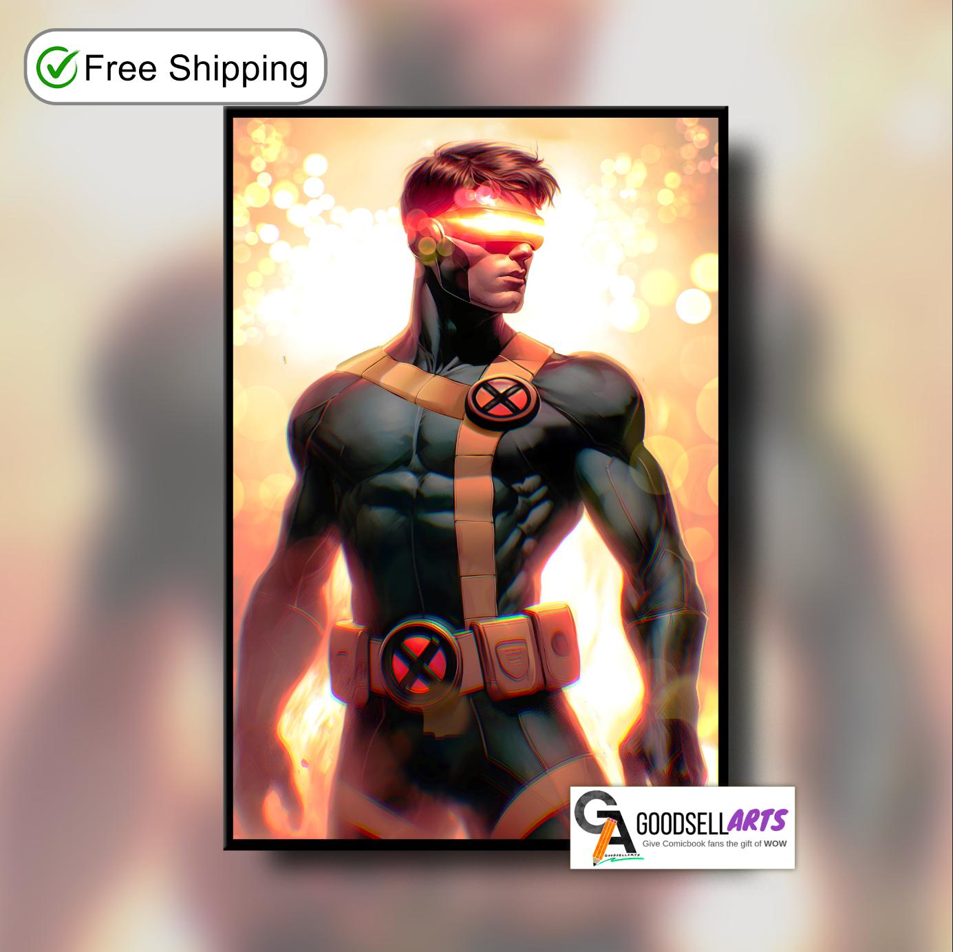 Cyclops X-men Art print | Marvel X-Men Cyclops poster | Cyclops Wall Art  | Scott Summers art print | X-men Cyclops Fan Gift for him