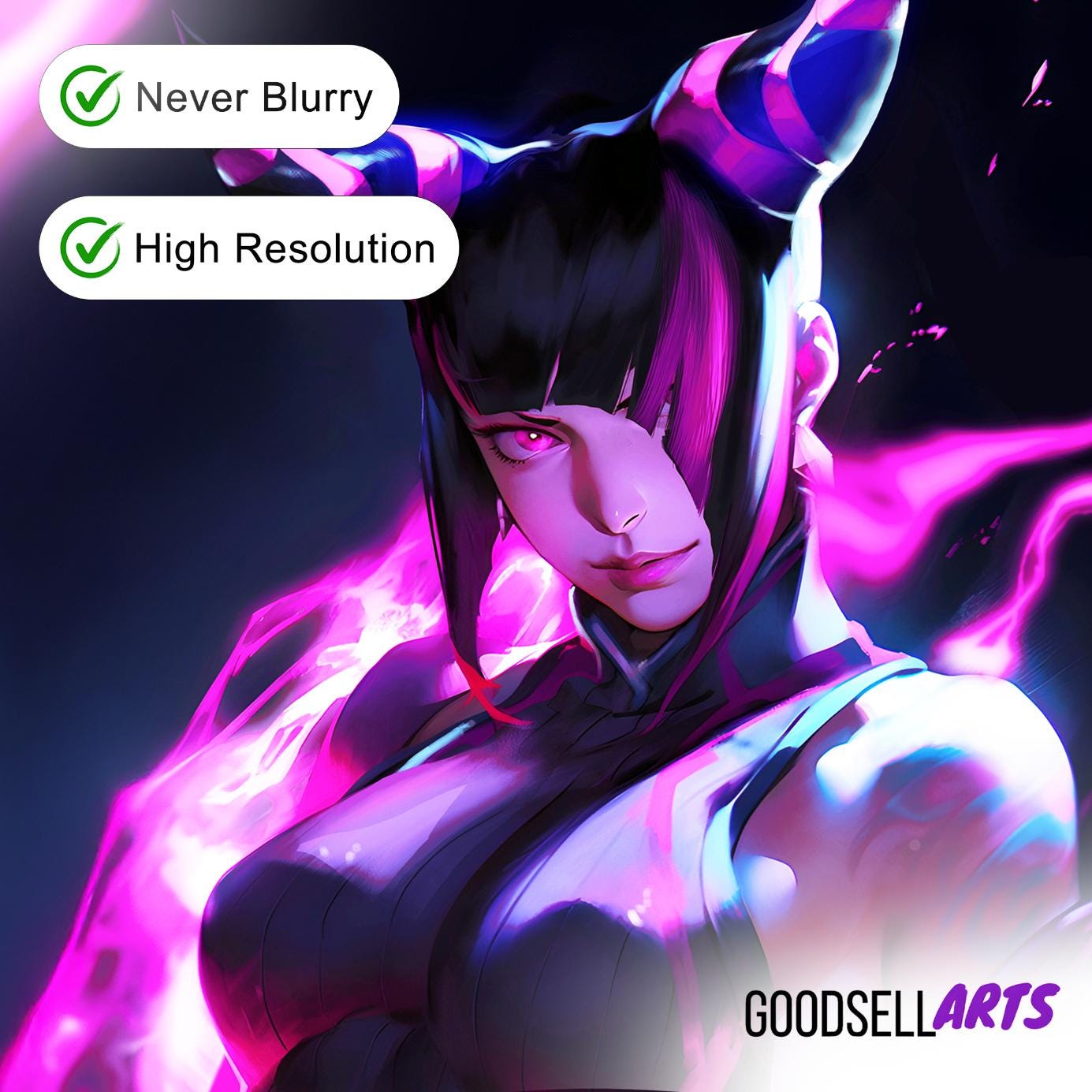 Juri Street Fighter Poster | Juri Han Wall Art | SF6 | Gaming Poster | Video Game Poster | Gaming Room Decor
