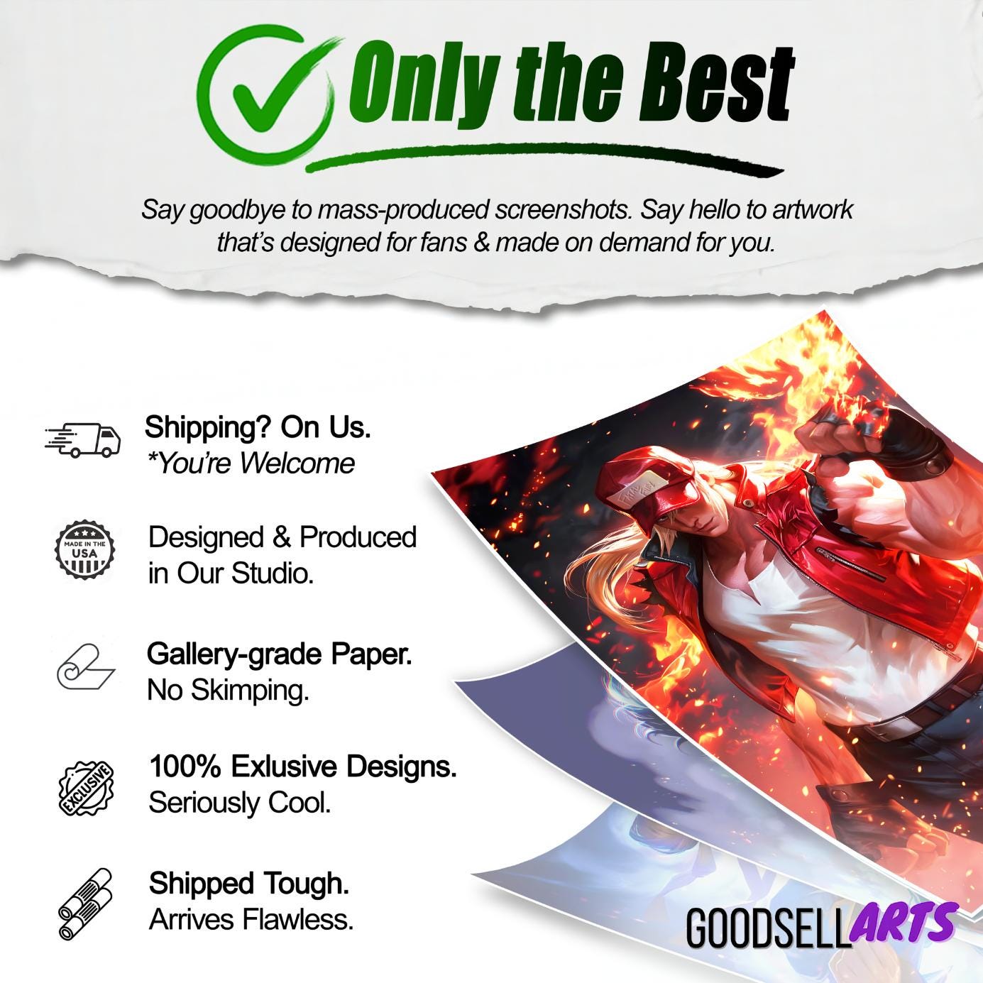 Terry Bogard Poster Print, King of Fighters Poster, Fatal Fury Poster, Terry Bogard Street Fighter Print, Terry Smash Brothers poster