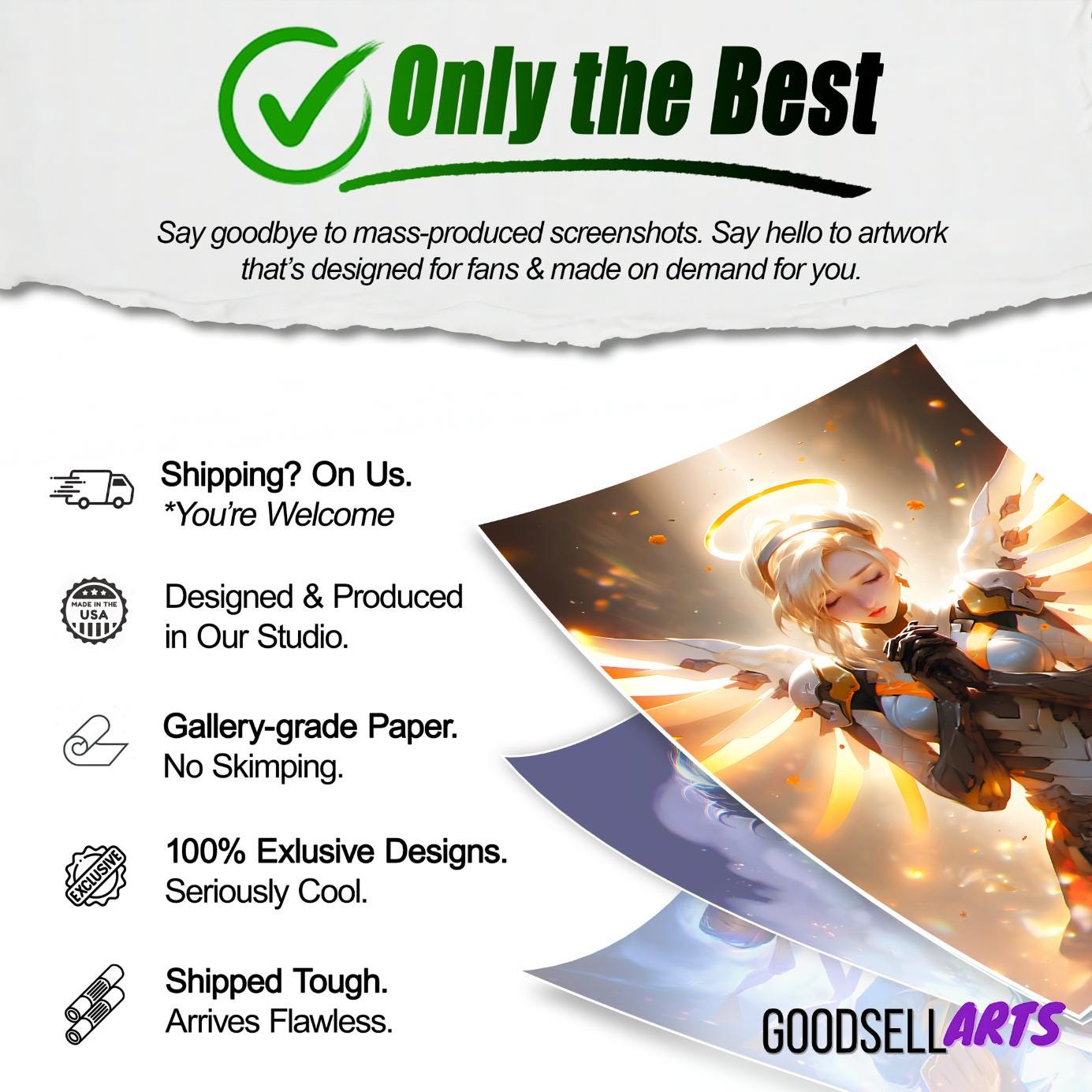 Mercy Poster, Hero Mercy art print, Mercy Angel Poster, Gaming Poster, Video Game Poster, Gamer Room Decor, Mercy OW gift