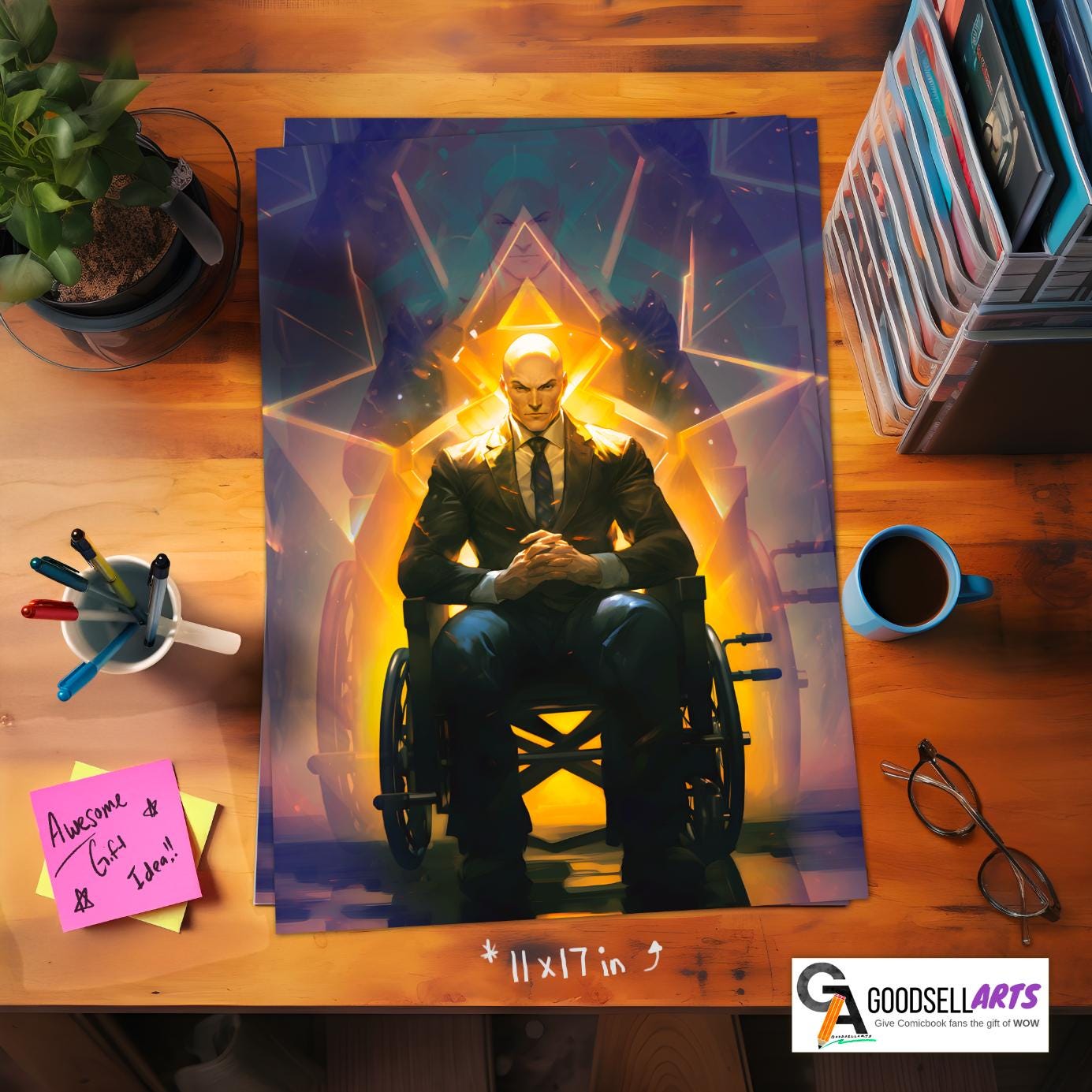 Professor X Poster Print |  X-men Poster | Charles Xavier Wall Art | Marvel X-men gift | Charles Xavier art print | X-men 97 poster