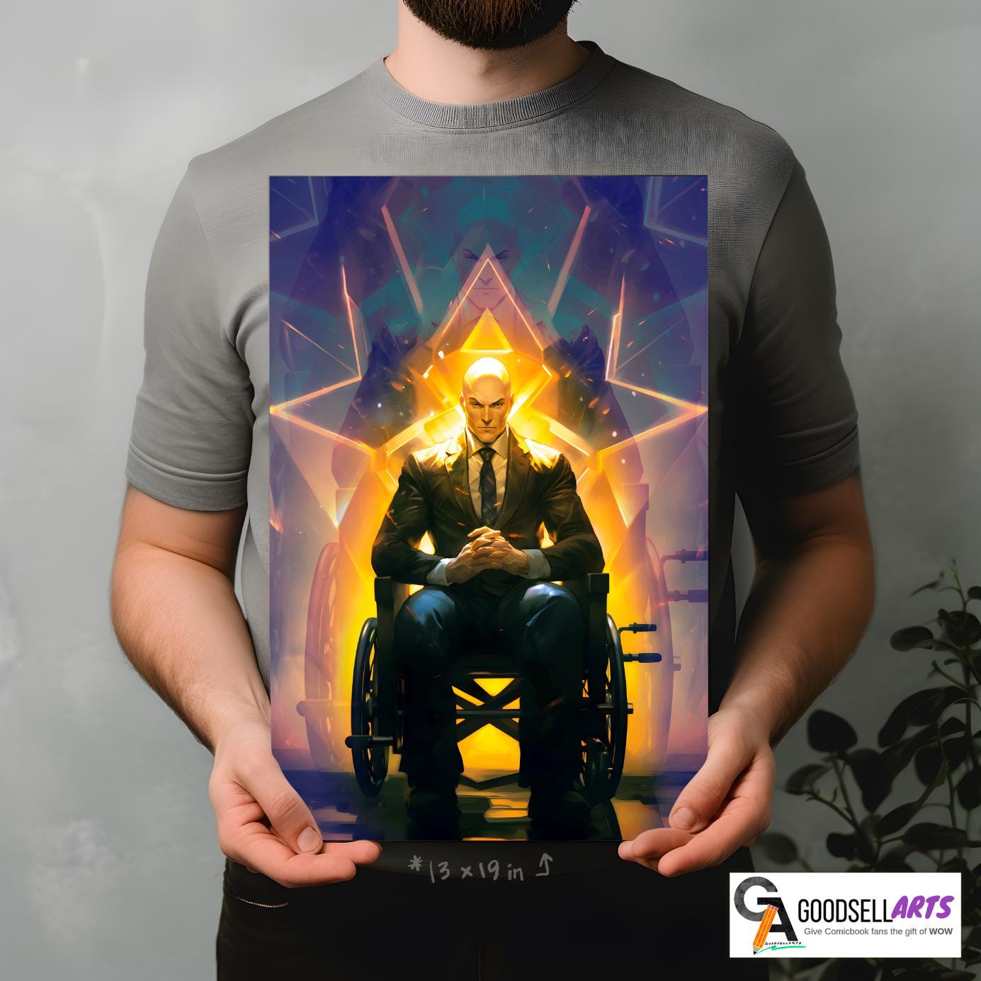 Professor X Poster Print |  X-men Poster | Charles Xavier Wall Art | Marvel X-men gift | Charles Xavier art print | X-men 97 poster