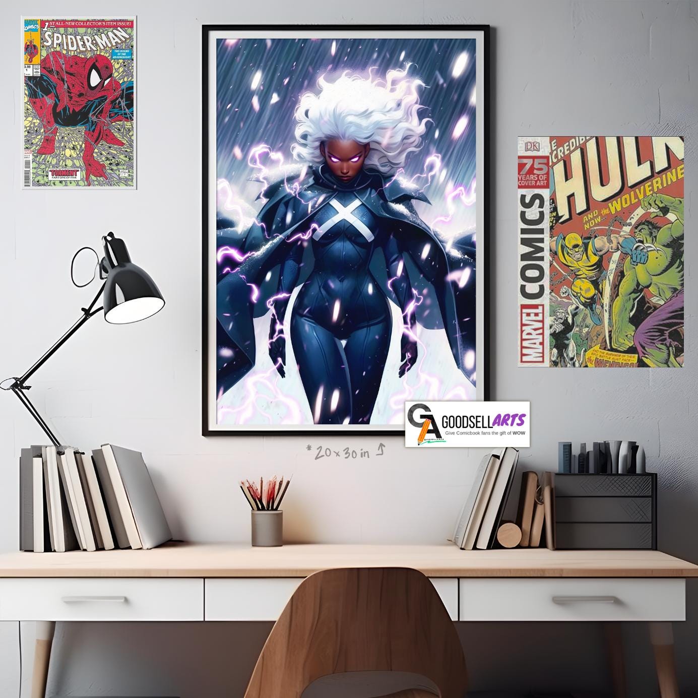 Storm X-Men Poster | Storm wall art | Marvel X-Men art print | Storm fan art  illustration | Storm X-men Gift | Ororo Monroe art | X-Men 97