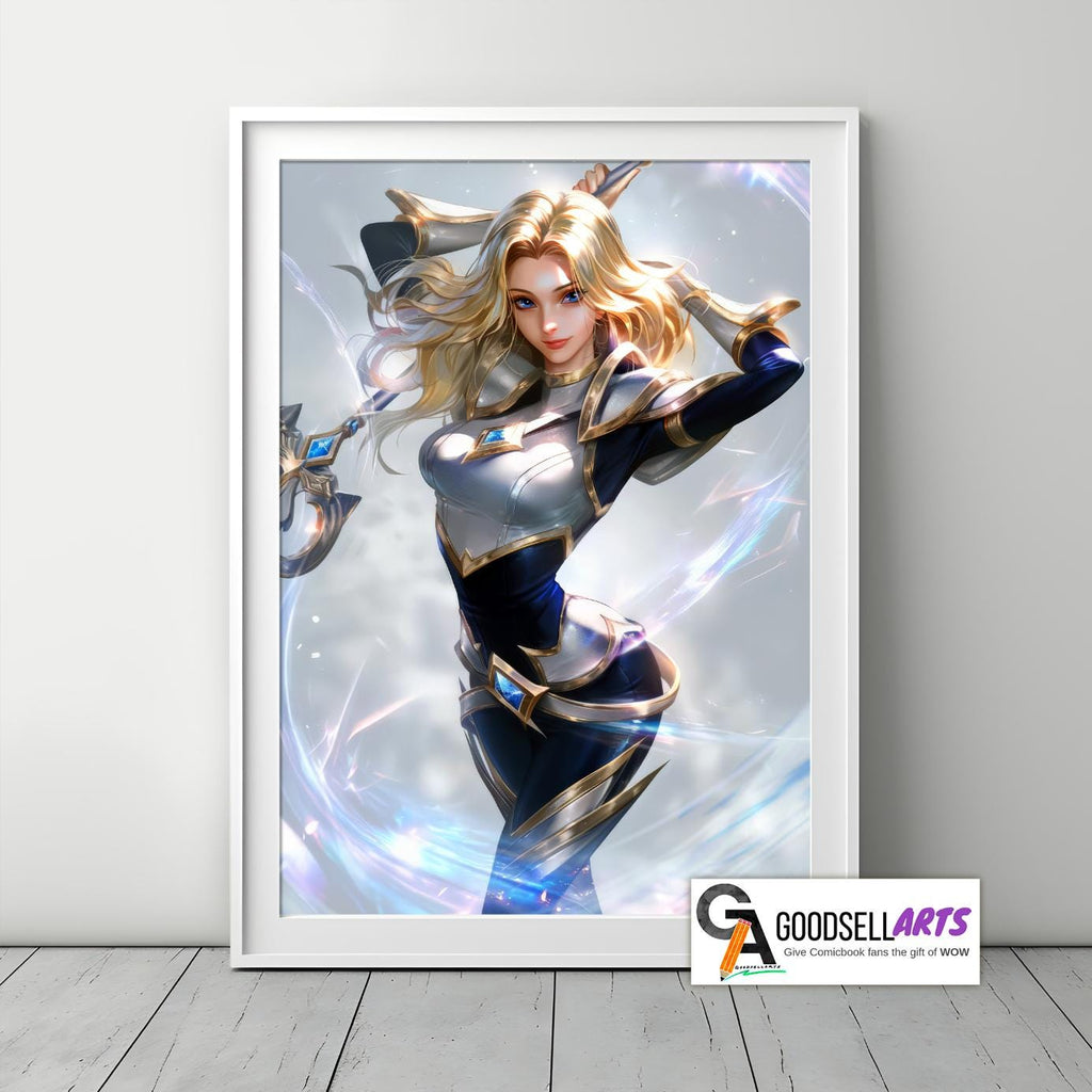 Lux Poster, League of Legends Poster, Lux wall art, Video game poster, Gamer room decor Luxanna Crowngaurd, LoL fan gift