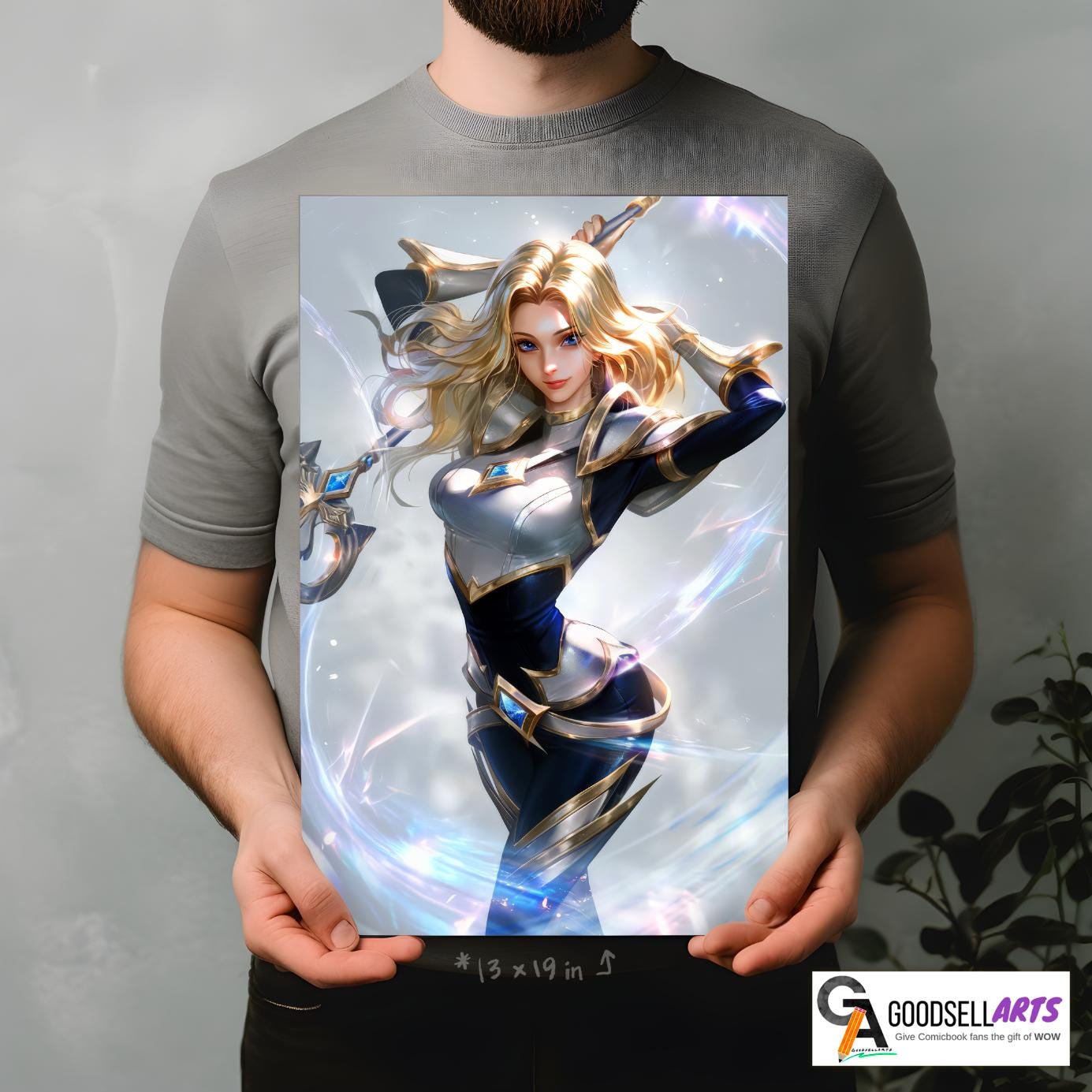 Lux Poster, League of Legends Poster, Lux wall art, Video game poster, Gamer room decor Luxanna Crowngaurd, LoL fan gift