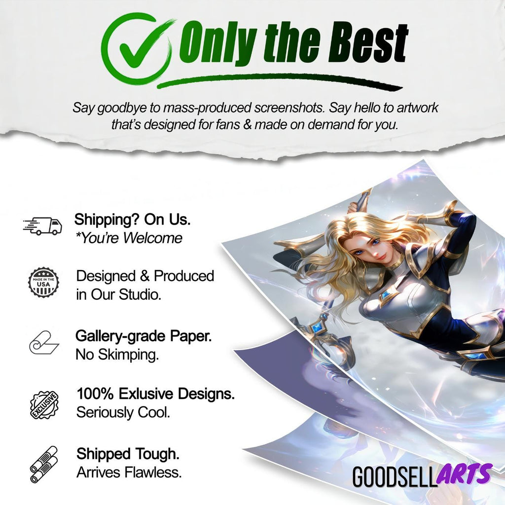 Lux Poster, League of Legends Poster, Lux wall art, Video game poster, Gamer room decor Luxanna Crowngaurd, LoL fan gift