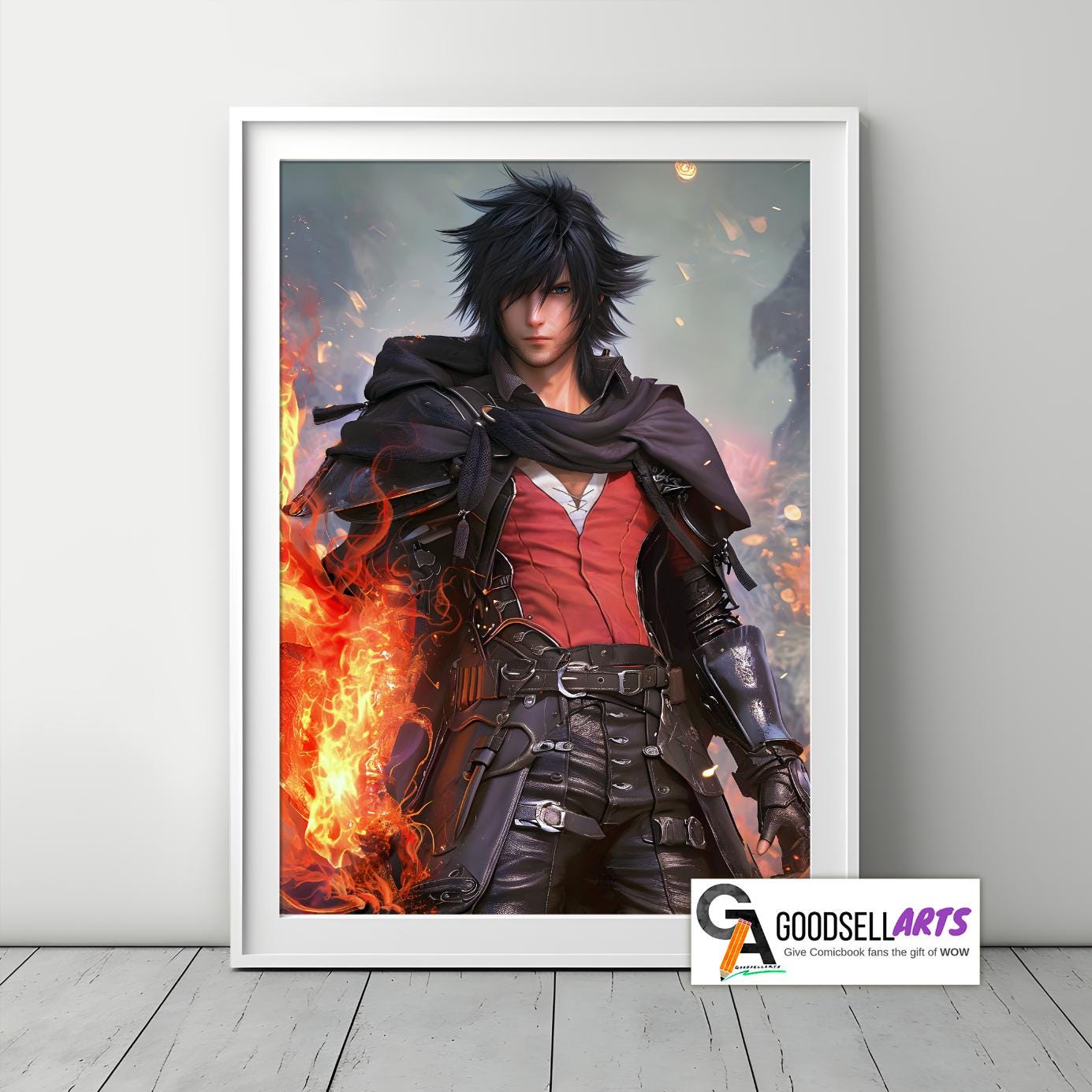 Clive Rosfield Final Fantasy 16 Poster, FF Gaming Art Print, Video Game Wall Art, Clive FF Decor Gift, JRPG Gaming Room Wall Decor, fanart