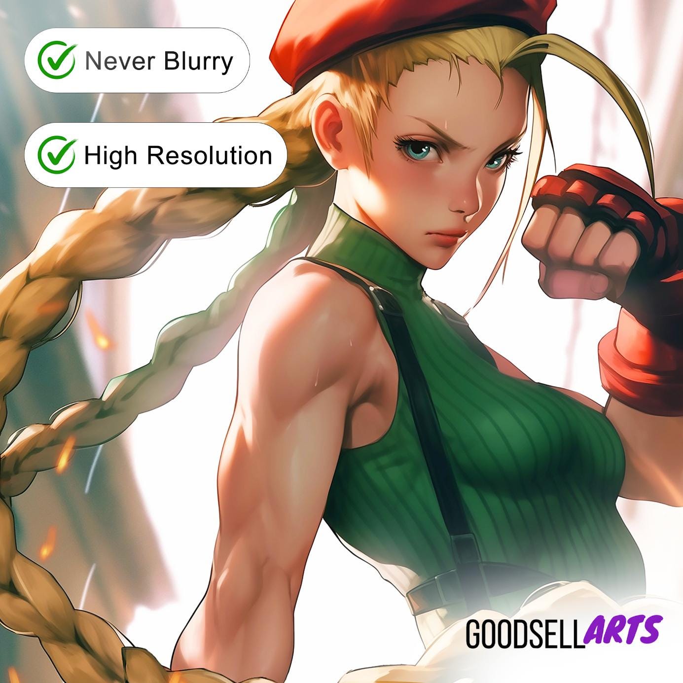 Cammy Street Fighter Poster | &quot;Canon Spike!&quot; | Street Fighter Art |  | Cammy White | SF6 | Video Game Poster | Gaming Gift