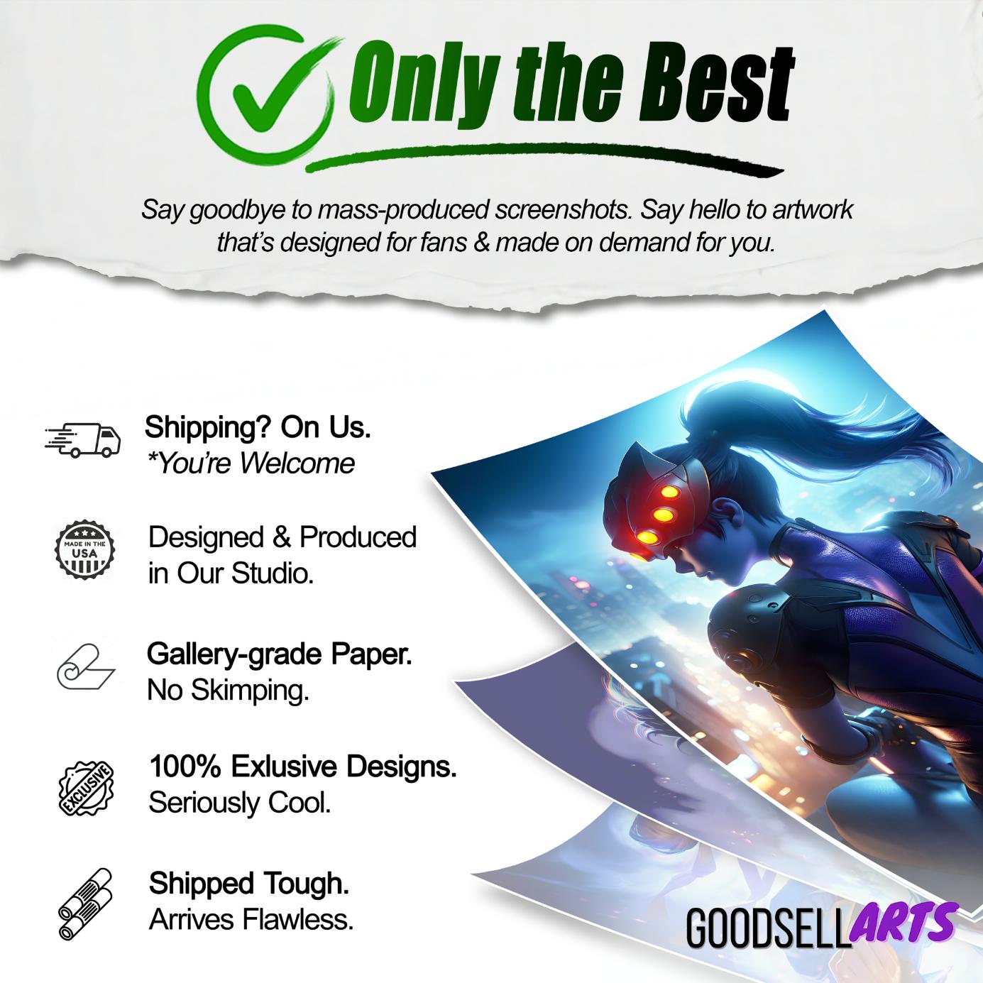 Widowmaker Poster | &quot;One shot, One kill.&quot; | Widowmaker art print | Gaming Poster | Video Game art | Gamer Room decor gift | Widowmaker print