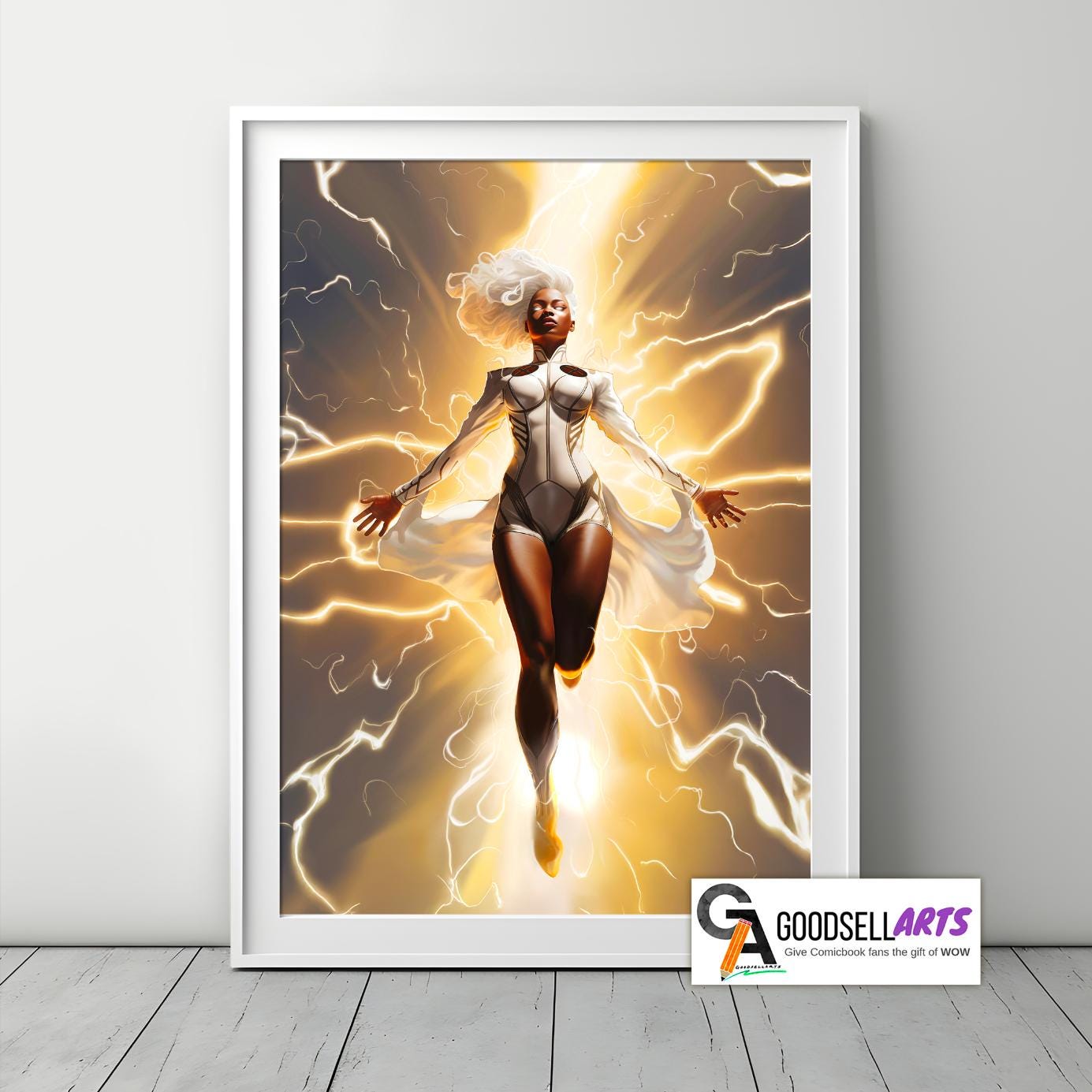 Storm X-Men Poster | Marvel X-Men wall art | Storm art print |  Ororo Munroe print |  Game room decor Storm X-men Gift for him X-men 97