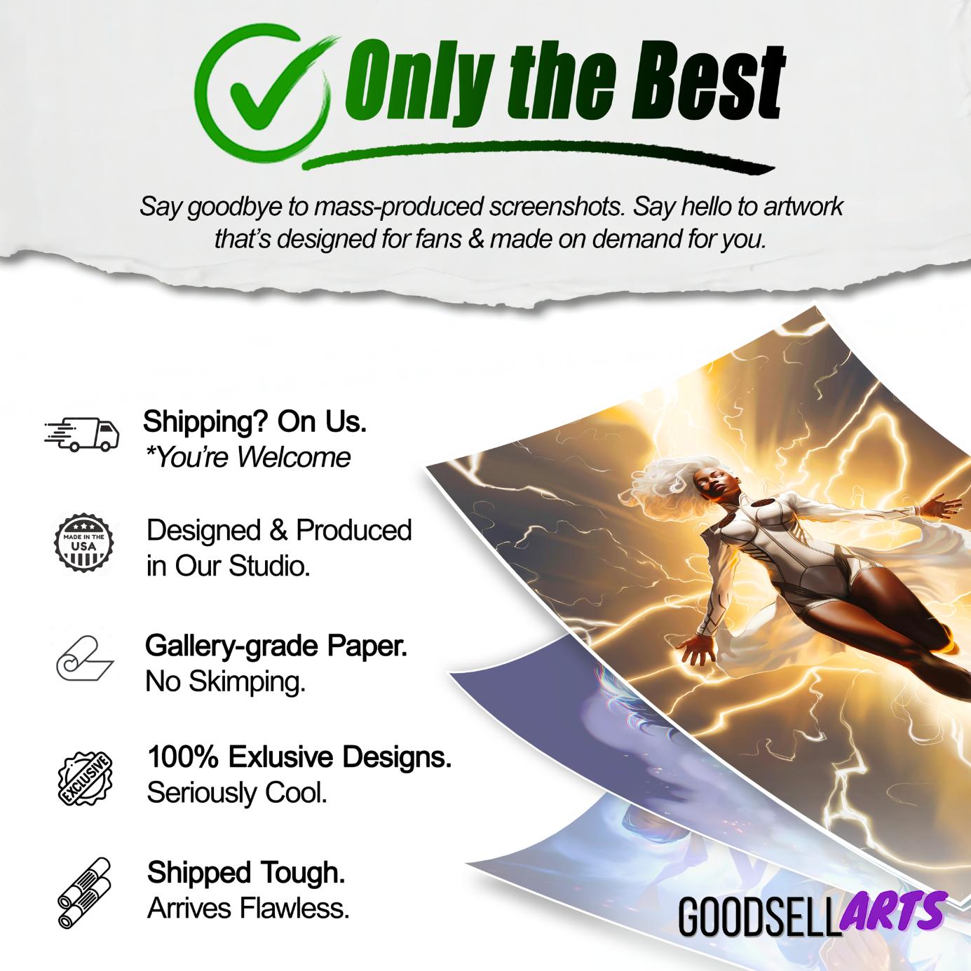 Storm X-Men Poster | Marvel X-Men wall art | Storm art print |  Ororo Munroe print |  Game room decor Storm X-men Gift for him X-men 97