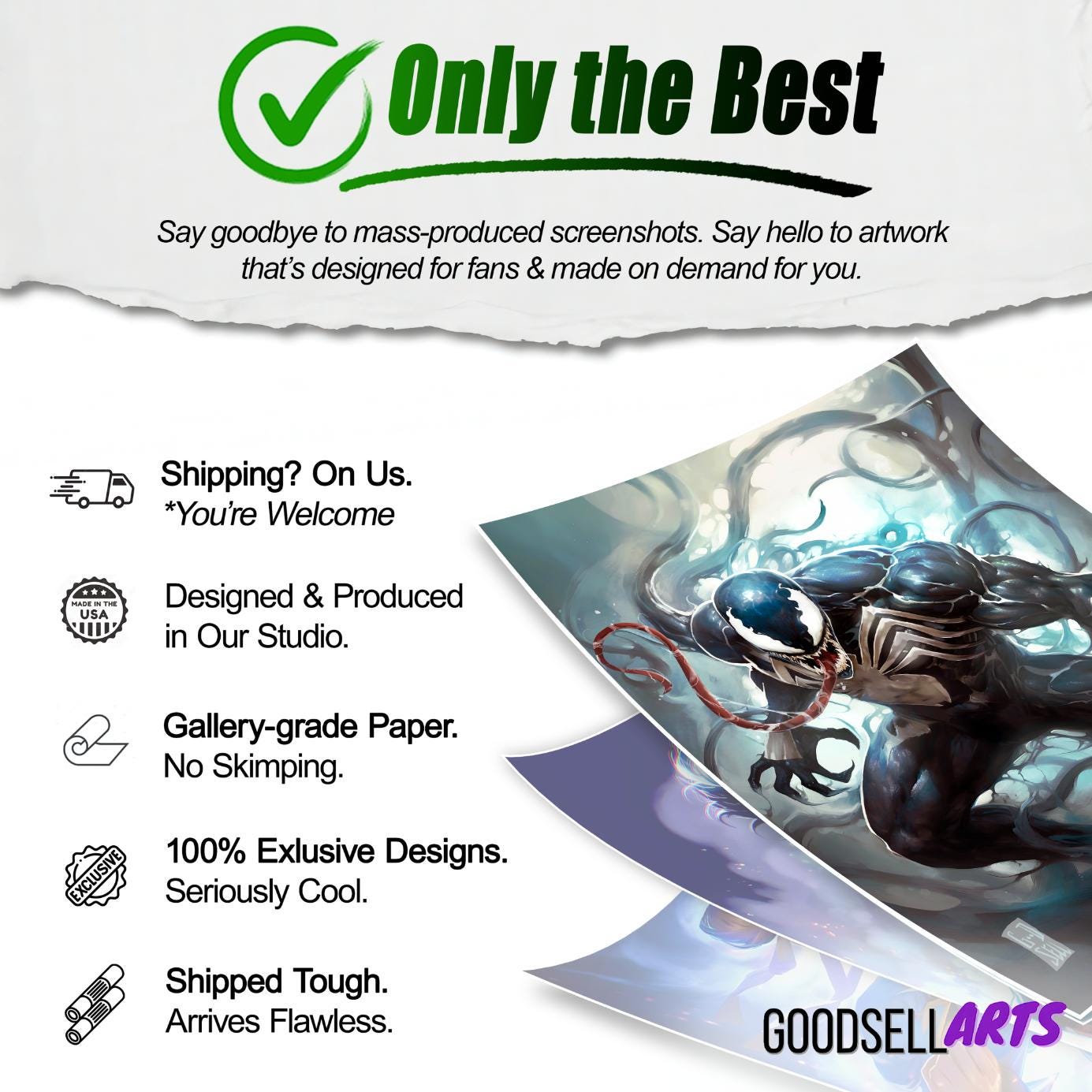 Venom Poster | Venom wall art | Marvel Venom Art Print | Eddie Brock Venom | Venom Fan Art | Spiderman Venom print | Spiderman Venom gift