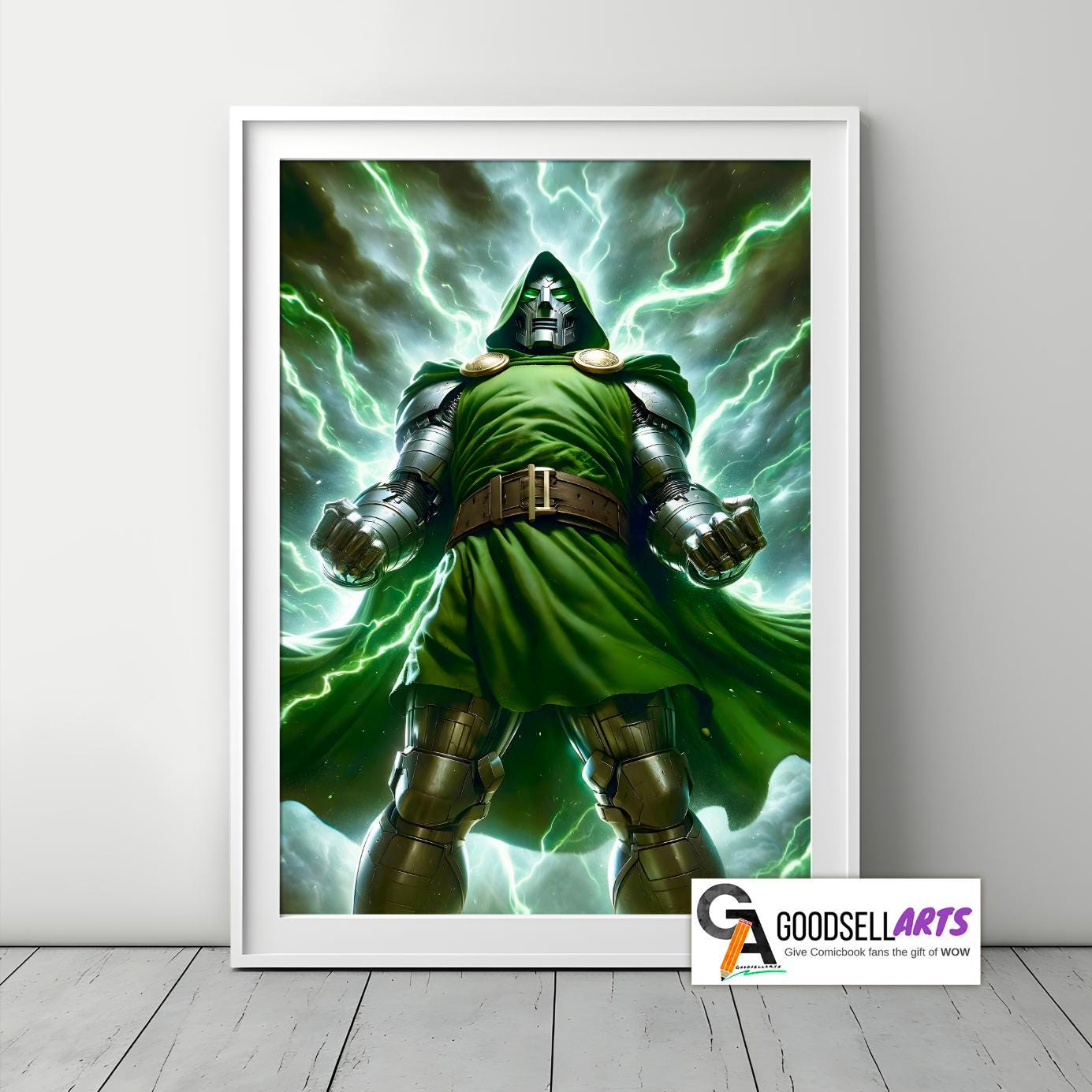 Doctor Doom Poster | Marvel Dr Doom Art Print | Dr. Doom Wall Art | Marvel Gifts for him  | Victor Von doom Poster | Doctor Doom fan art