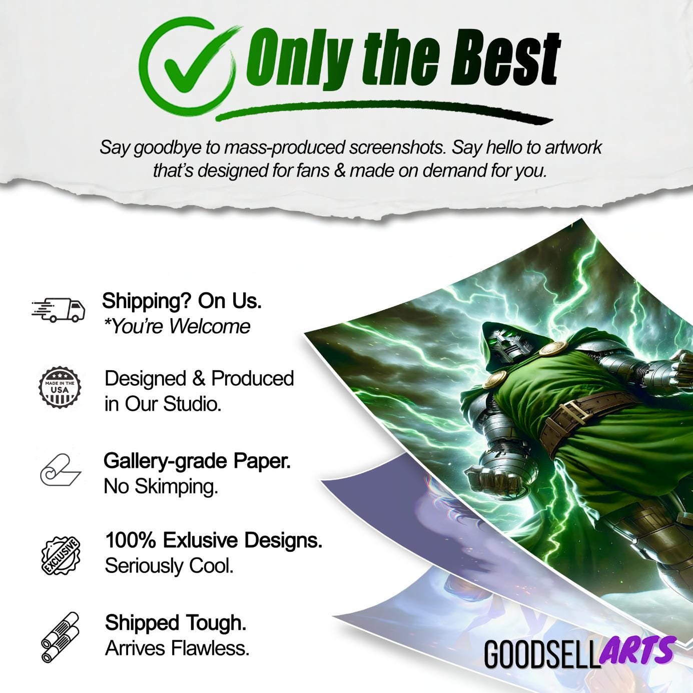 Doctor Doom Poster | Marvel Dr Doom Art Print | Dr. Doom Wall Art | Marvel Gifts for him  | Victor Von doom Poster | Doctor Doom fan art
