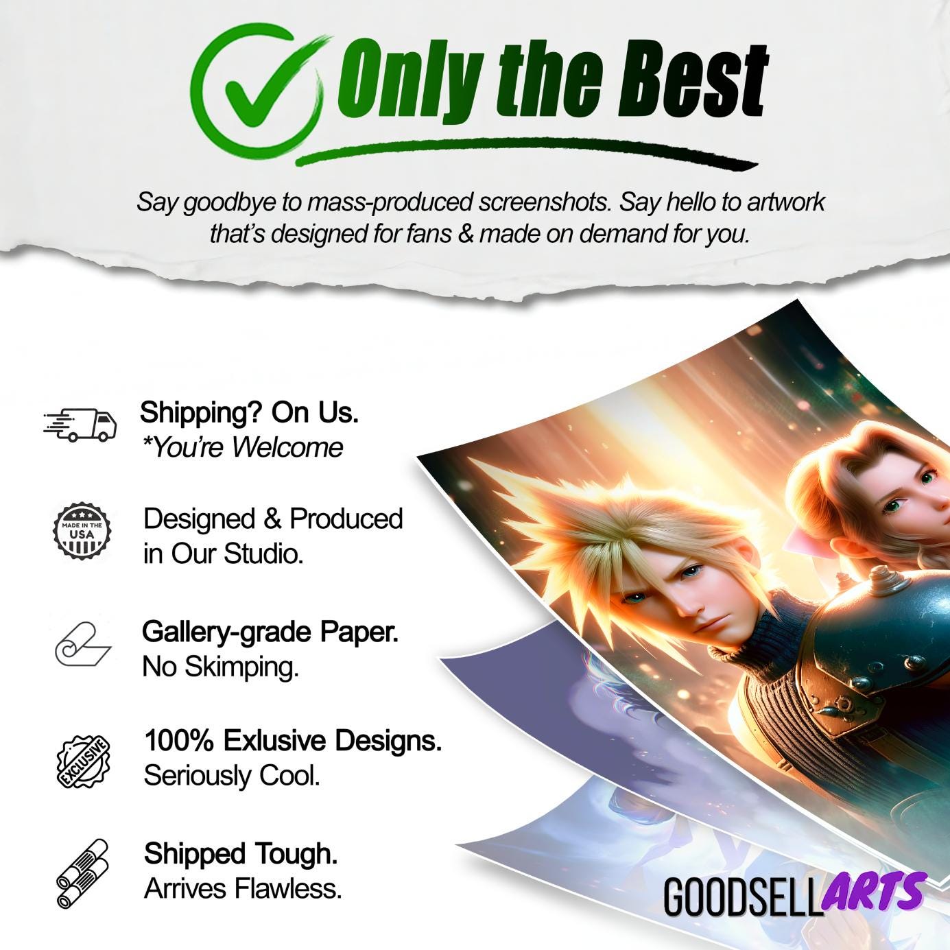Aerith and Cloud Final Fantasy Poster, FF7 Rebirth Art Print, Aerith Gainsborough & Cloud Strife Final Fantasy 7 wall art, Game room decor