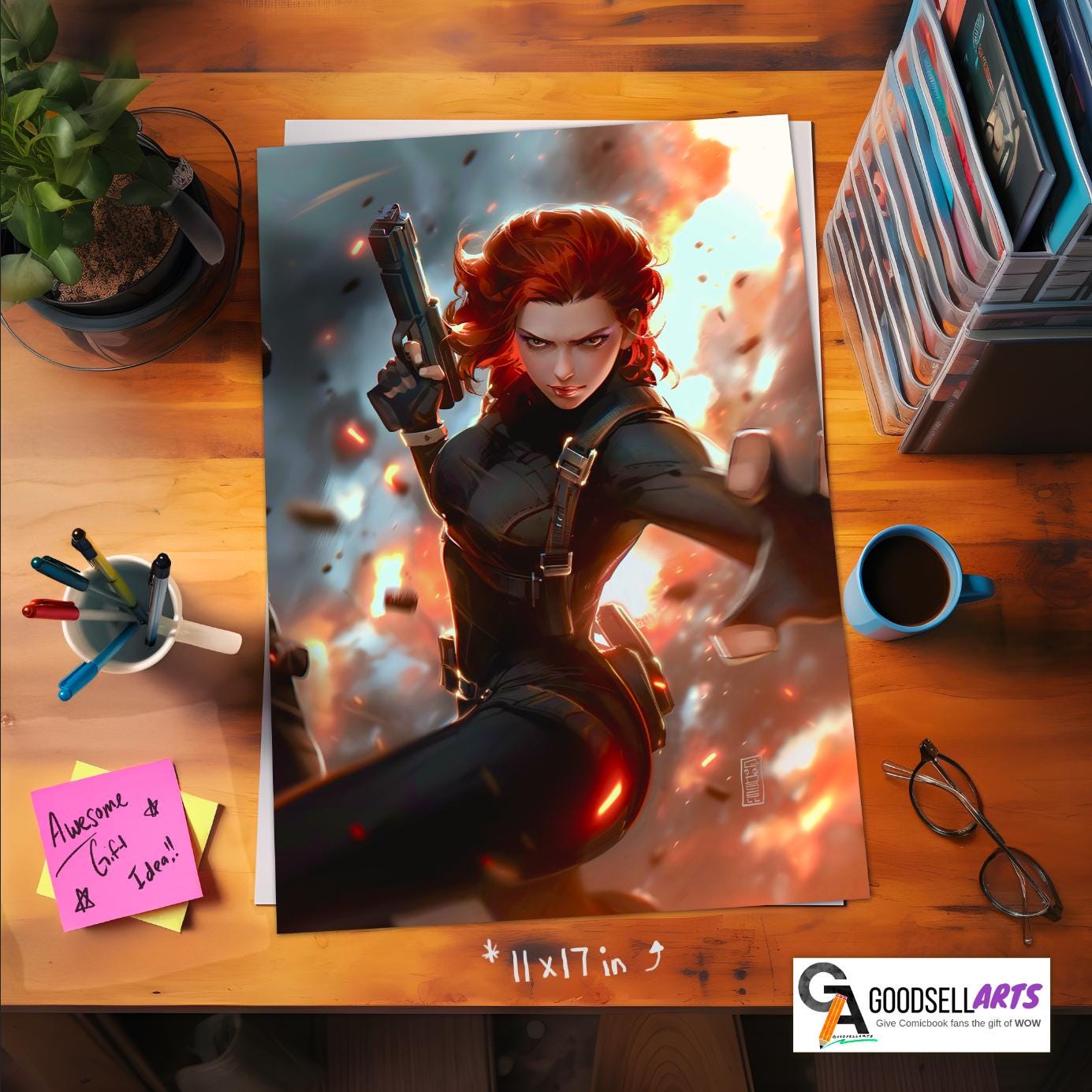 Black Widow Poster Print| Avengers Poster | Natasha Romanoff |Black Widow Wall Art | Avengers art print | marvel poster gift