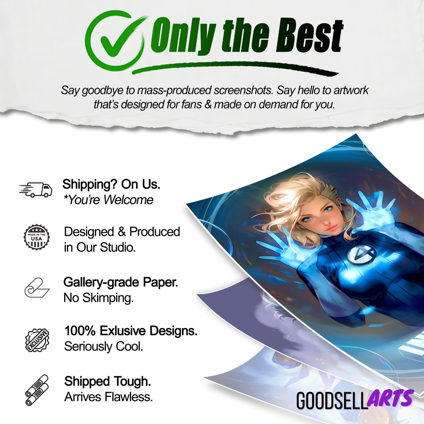 Invisible Woman Poster | Fantastic Four First Steps, Marvel wall art, Sue Storm poster, Game room decor, Sue Richards, marvel collectible