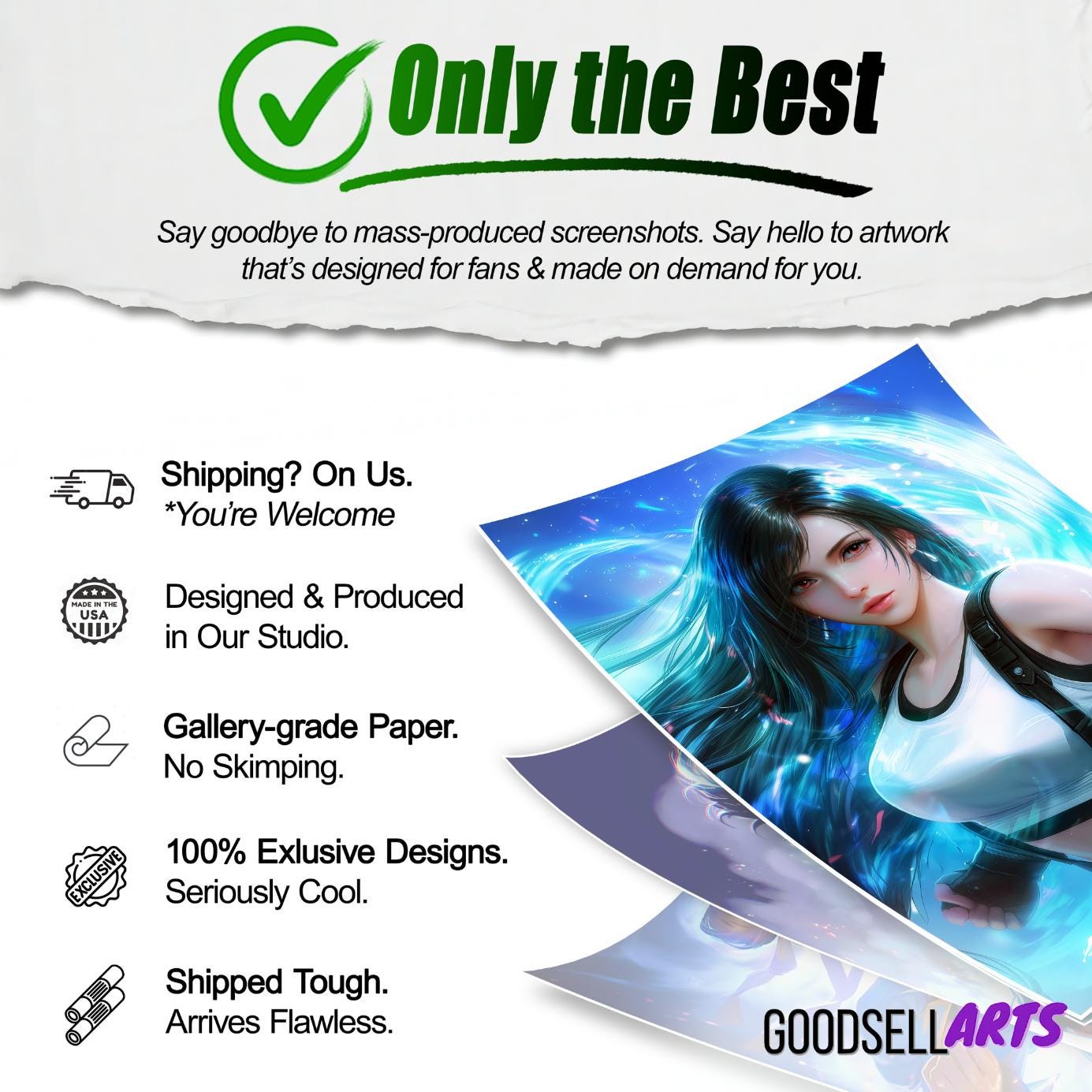 Tifa Lockhart Poster | Final Fantasy Poster | FF7 Remake | Gaming Decor | Gamer Gift | Video Game decor | Tifa Lockhart Art Print