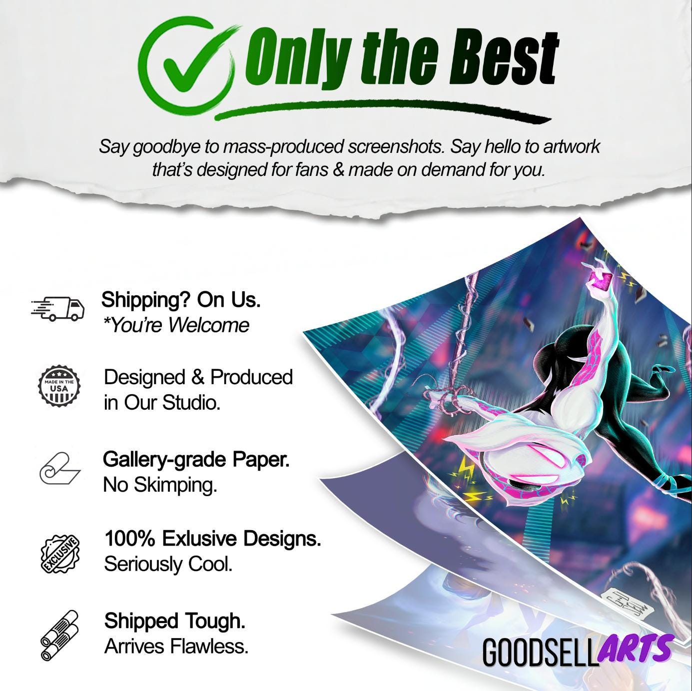 Spiderverse poster | Gwen Stacy poster| Spider Girl | Marvel Wall Art | Gwen Stacy art print | Ghost Spider art | Spiderman Gwen Stacy Gift