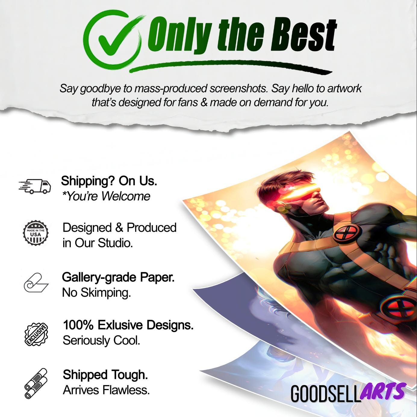 Cyclops X-men Art print | Marvel X-Men Cyclops poster | Cyclops Wall Art  | Scott Summers art print | X-men Cyclops Fan Gift for him