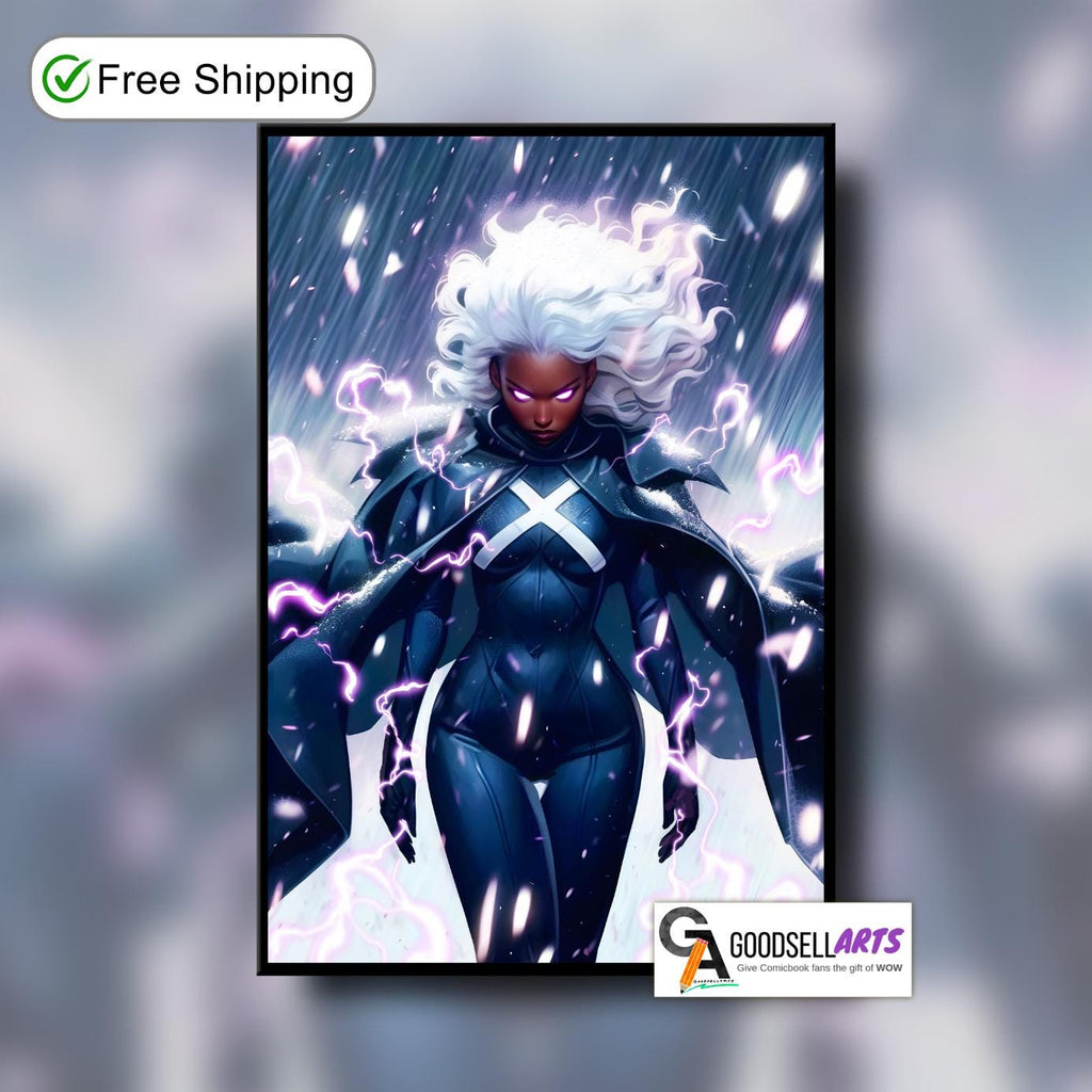 Storm X-Men Poster | Storm wall art | Marvel X-Men art print | Storm fan art  illustration | Storm X-men Gift | Ororo Monroe art | X-Men 97