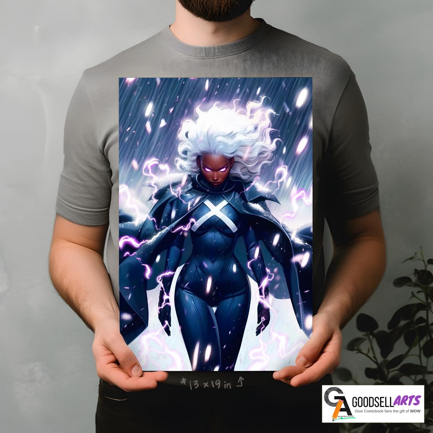 Storm X-Men Poster | Storm wall art | Marvel X-Men art print | Storm fan art  illustration | Storm X-men Gift | Ororo Monroe art | X-Men 97