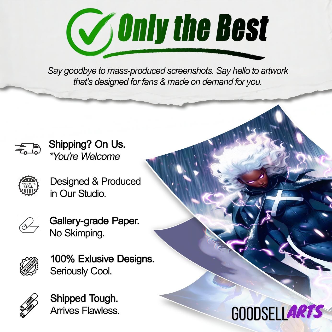 Storm X-Men Poster | Storm wall art | Marvel X-Men art print | Storm fan art  illustration | Storm X-men Gift | Ororo Monroe art | X-Men 97