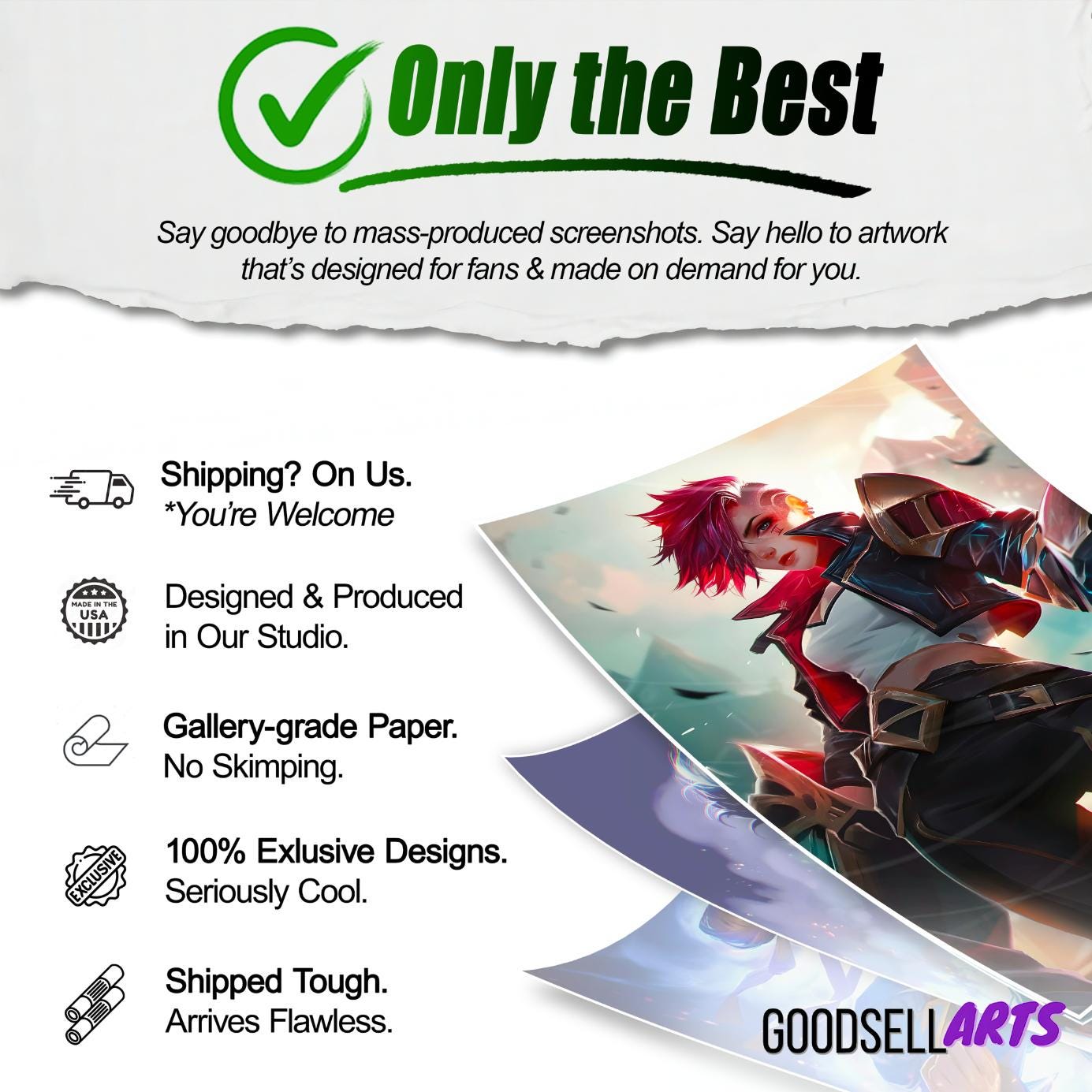 Arcane Vi Poster Print | League of Legends art |  Video Game Poster| LoL Anime Poster Art | Vi Champion art | Game room decor | Arcane gift