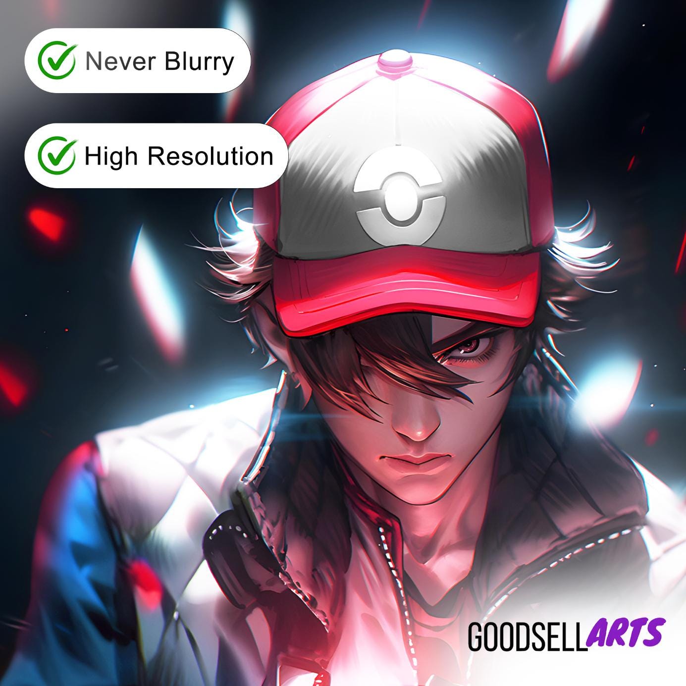 Ash Ketchum Poster | Trainer Ash Wall Art | Gaming Poster | Video Game Wall Art | Gamer Gifts | Nintendo poster | Ash Ketchum Art Print